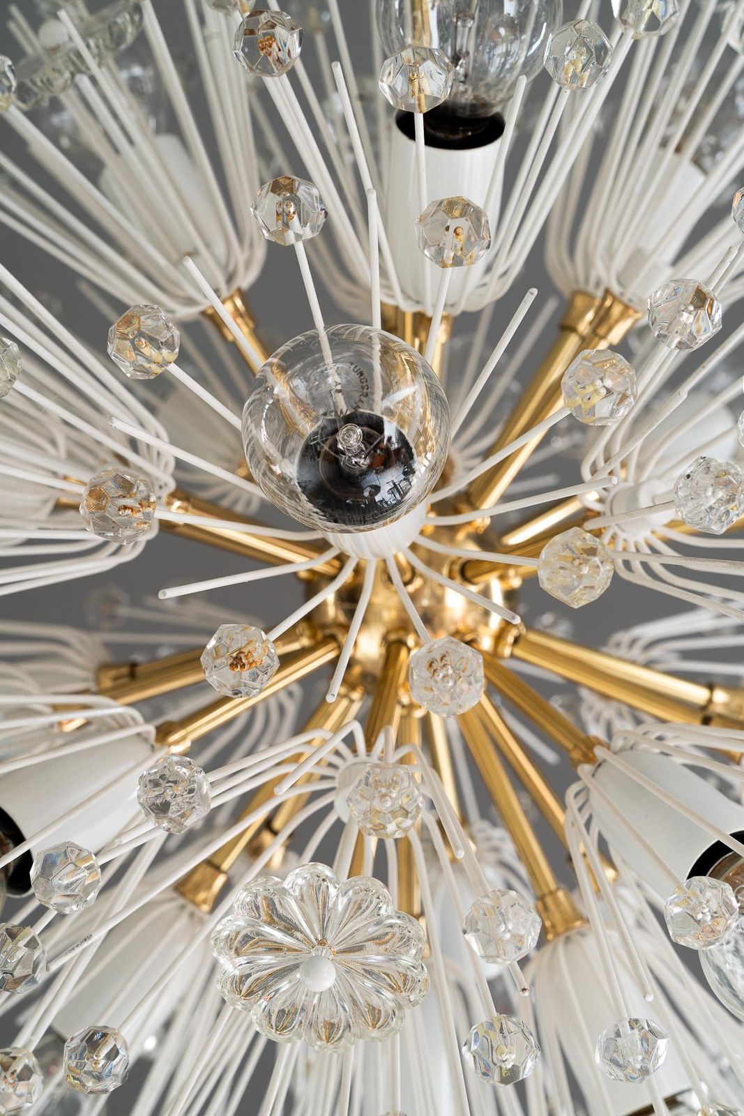 Mid Century Chandelier "Sputnik" By Emil Stejnar For Rupert Nikoll Around 1950s photo Lighting