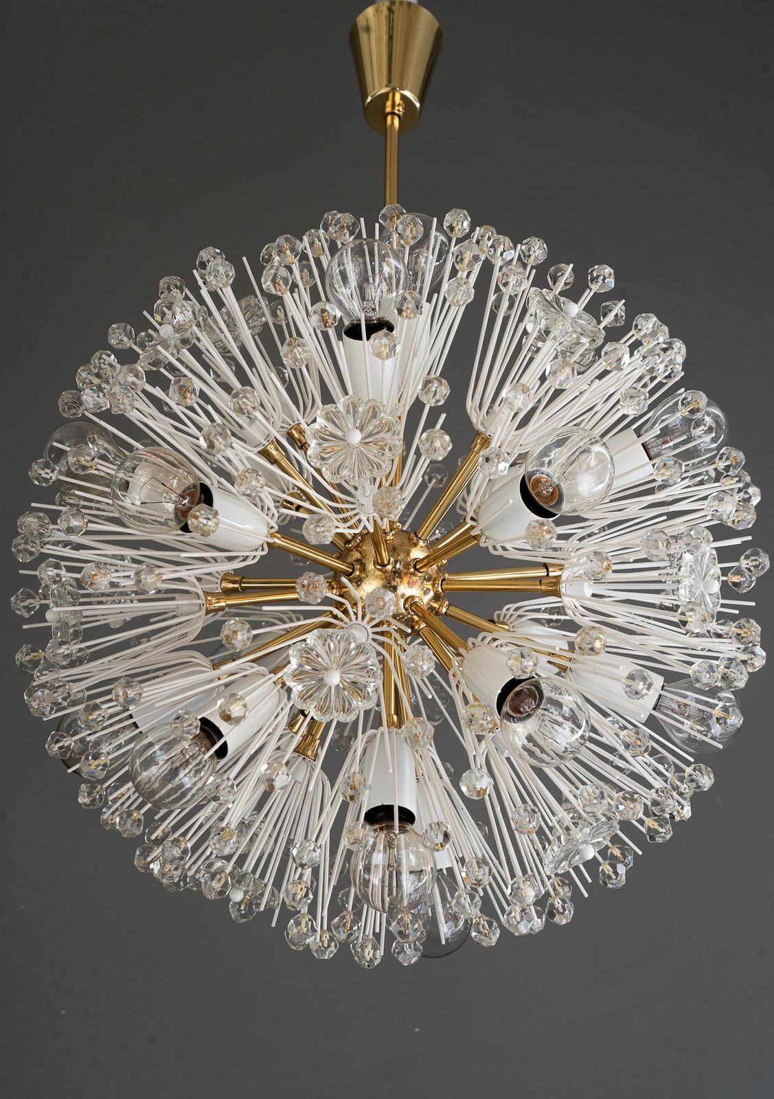 photo vinterior Mid Century Chandelier "Sputnik" By Emil Stejnar For Rupert Nikoll Around 1950s