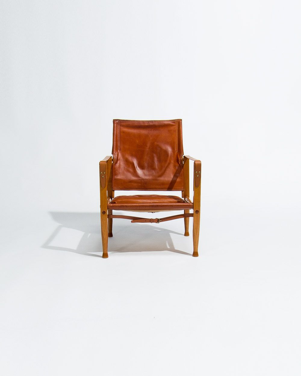Kaare Klint Safari Chair In Oak And Leather By Rud Rasmussen photo furniture