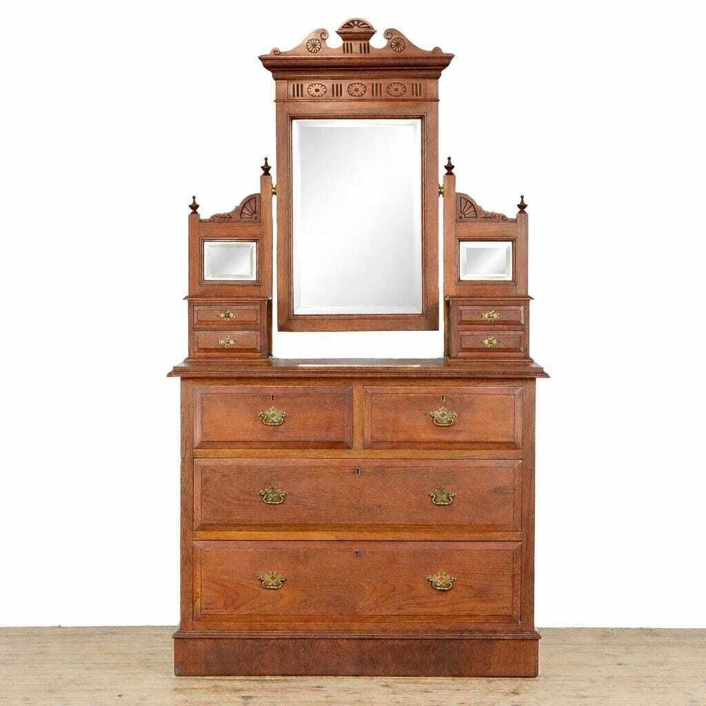 Antique Dressing Table Chest Of Drawers | Dressing Room Furniture | Antique Storage | Dresser Tables (M 6704)