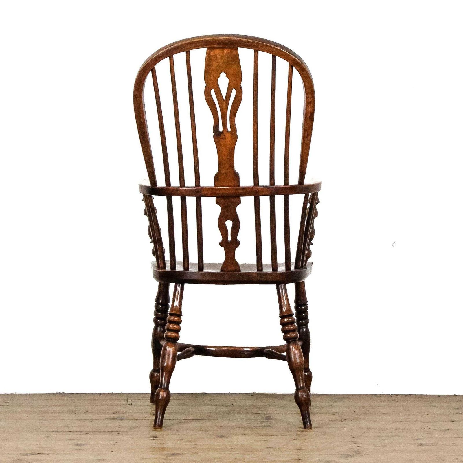 Antique Ash And Elm Windsor Armchair | Captain's Armchair | Antique Armchair | Antique Seating | Home Office (M 6784) photo vinterior