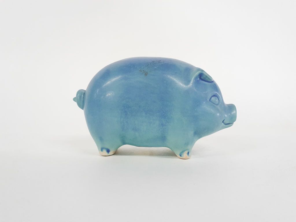 Ceramic Piggy Bank By, De Bolle Deur, The Netherlands 1980's photo vinterior