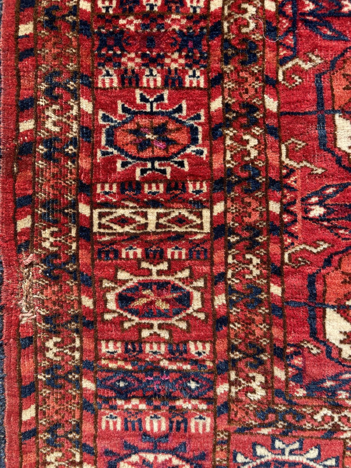 Antique Tekke Turkoman Dowry Rug With Silk Highlights photo buy