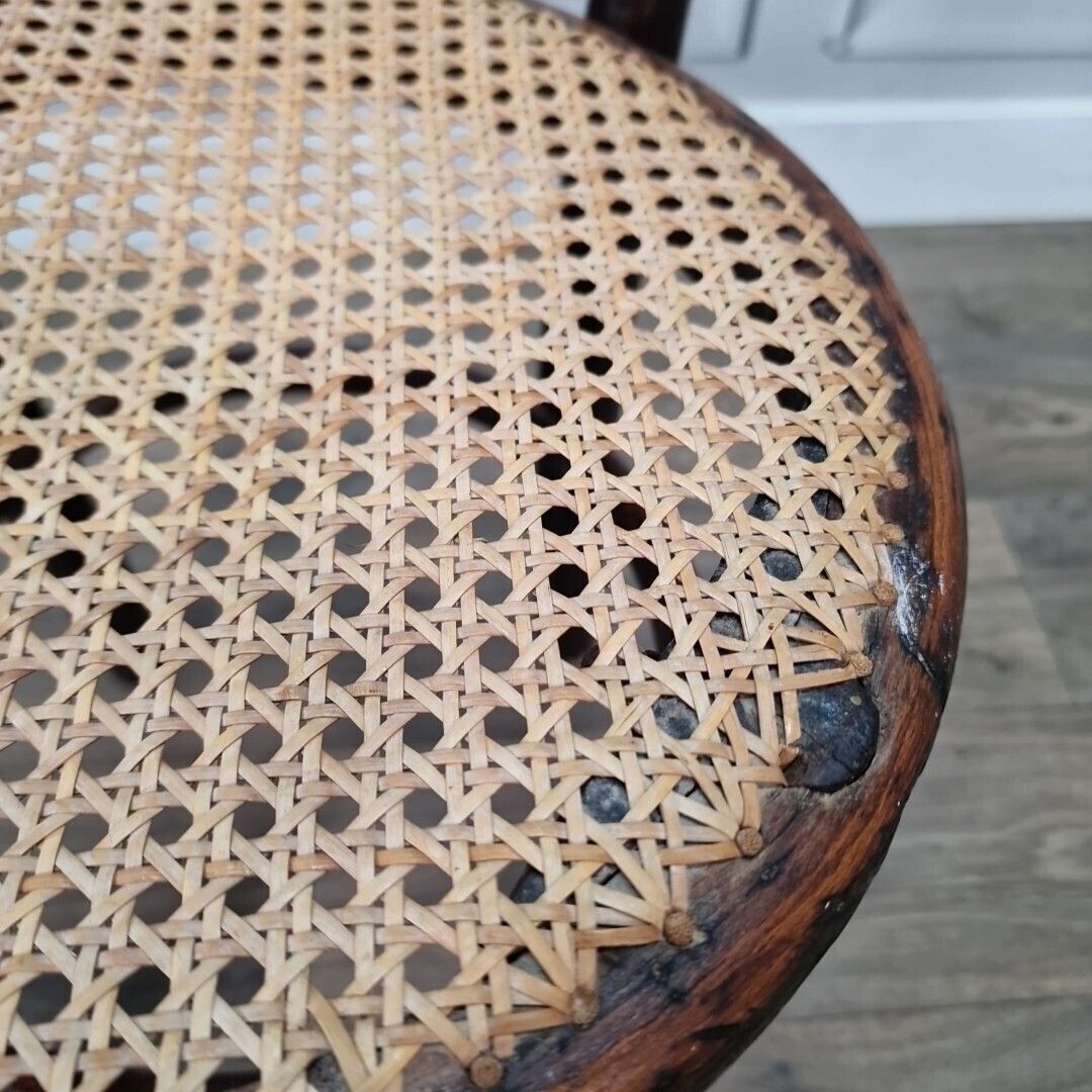 photo for sale Child's Bistro Chair   Single Small Vintage Thonet Bentwood Wood Mid Century