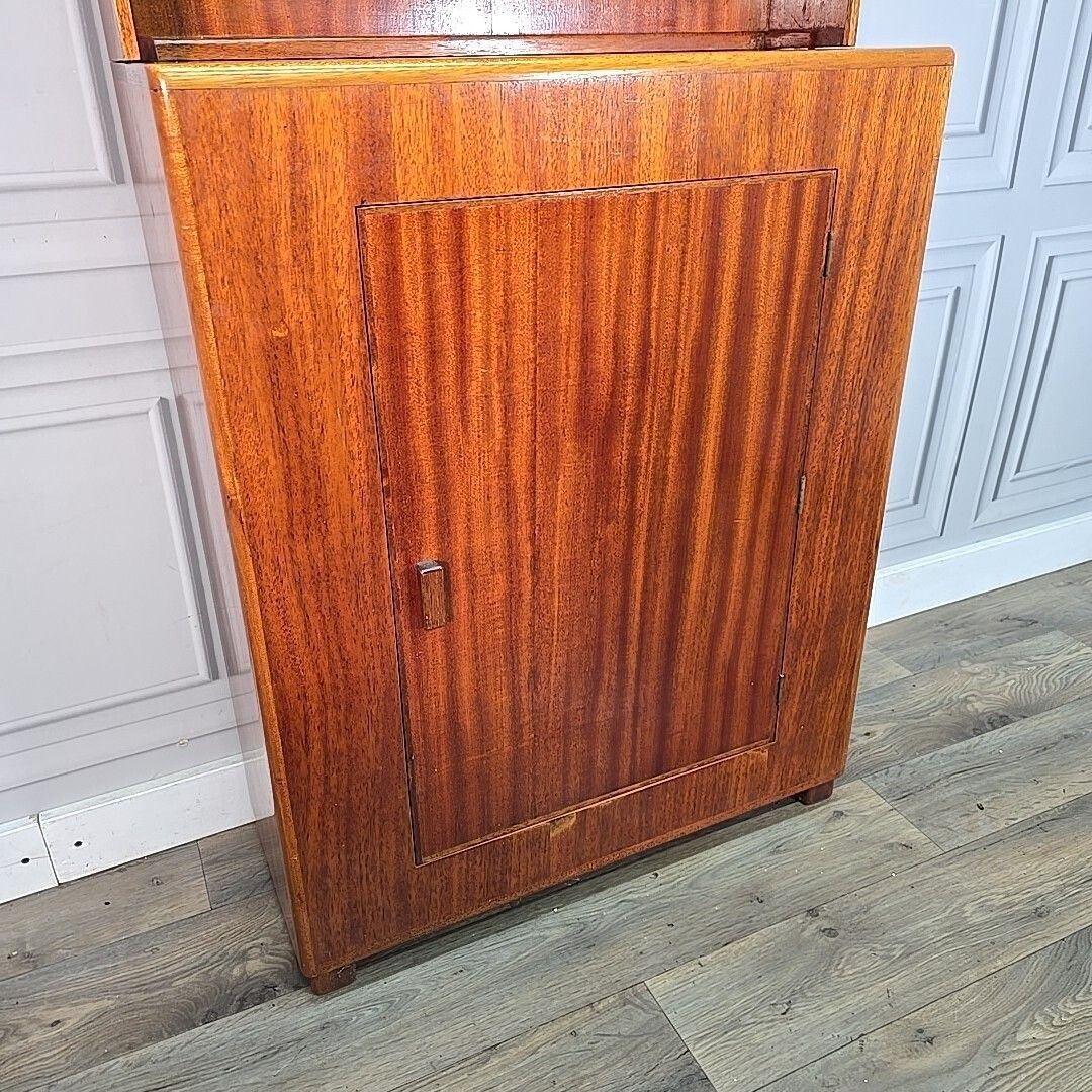 Furniture Retro Vintage Bookcase Cabinet – Mid Century Compact Display Storage Rosewood photo