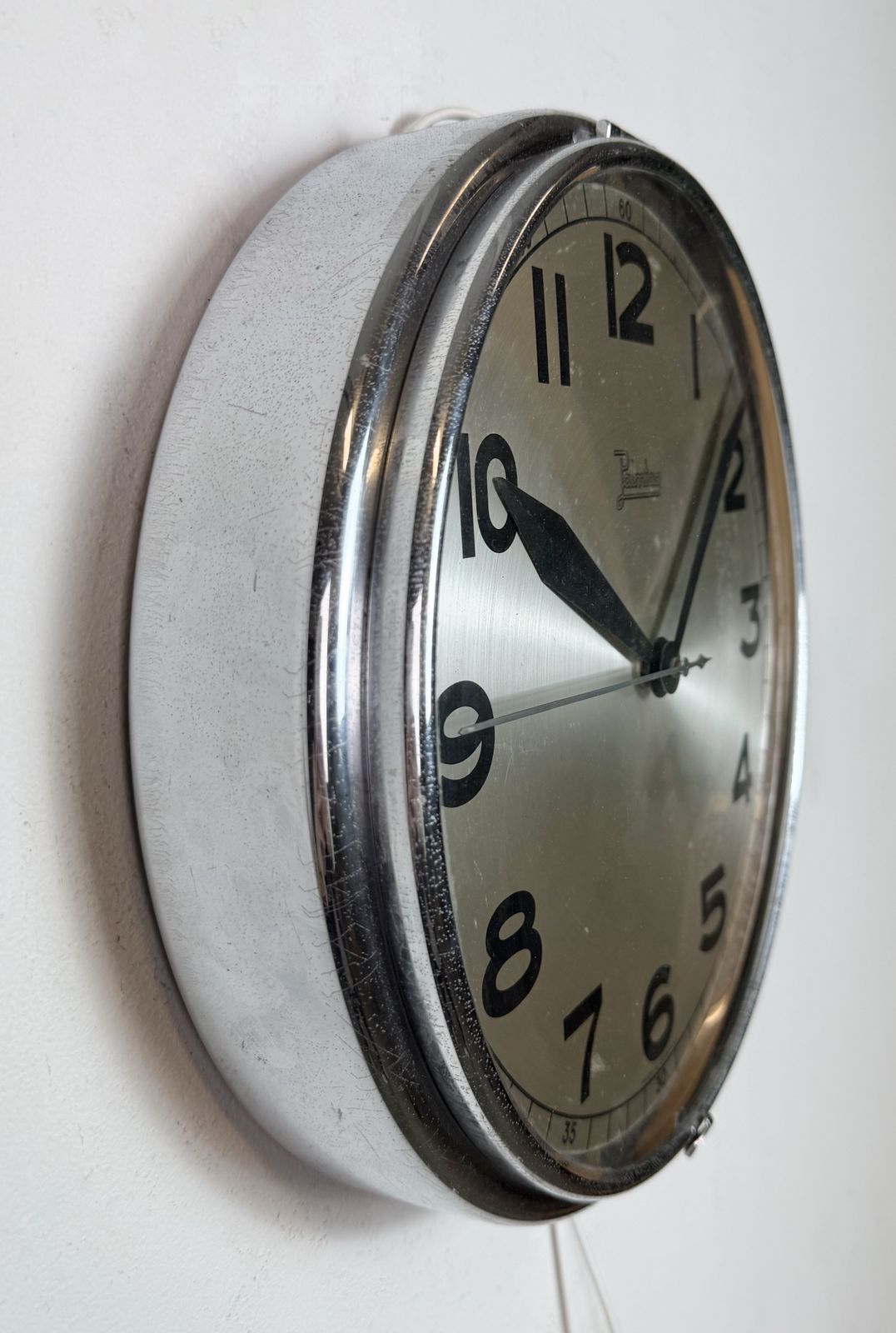 Vintage German Electric Wall Clock From Palmtag, 1960s photo 249.0