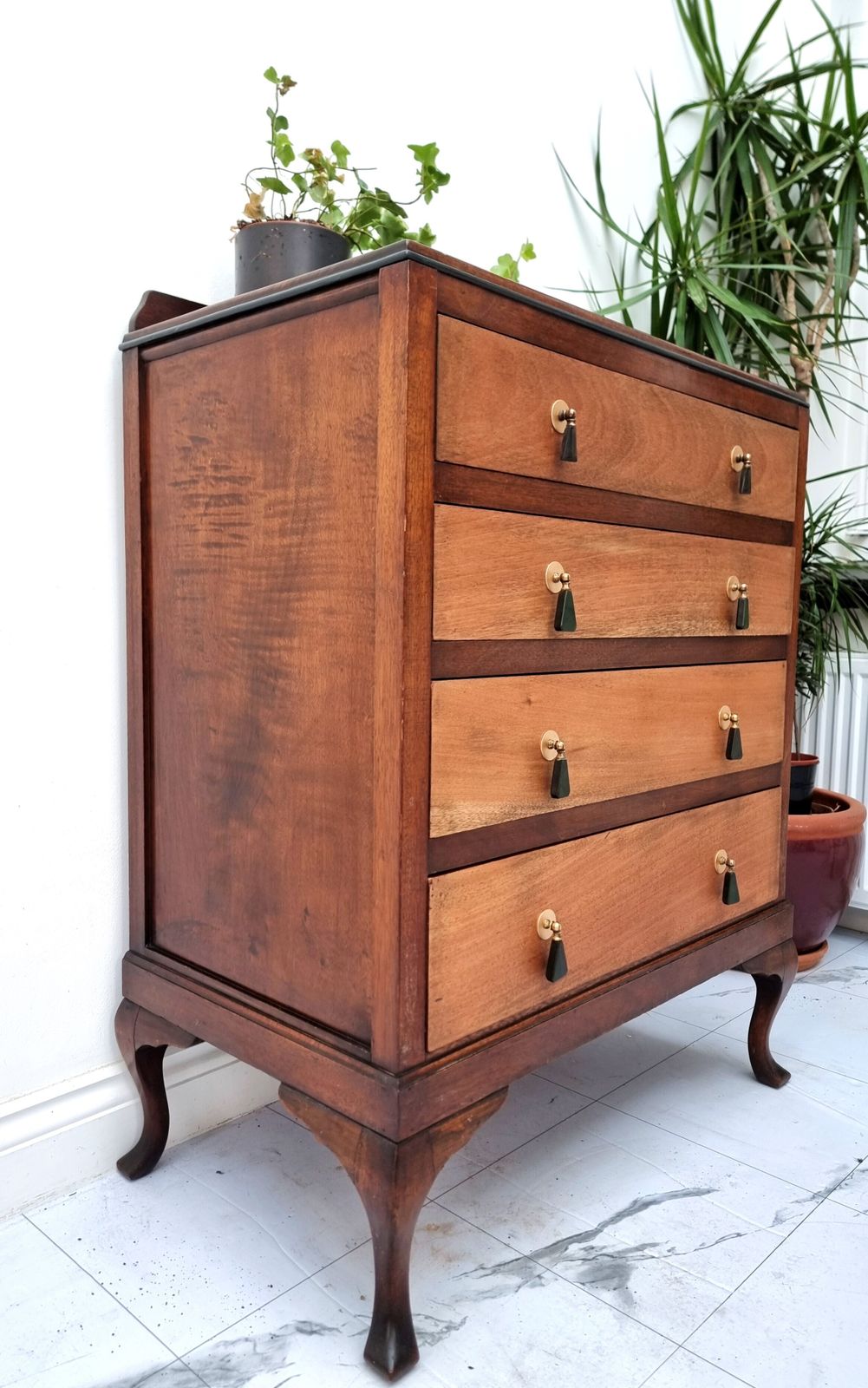 Chest Of Drawers With Art Deco Bakelite Handles 1940s photo furniture