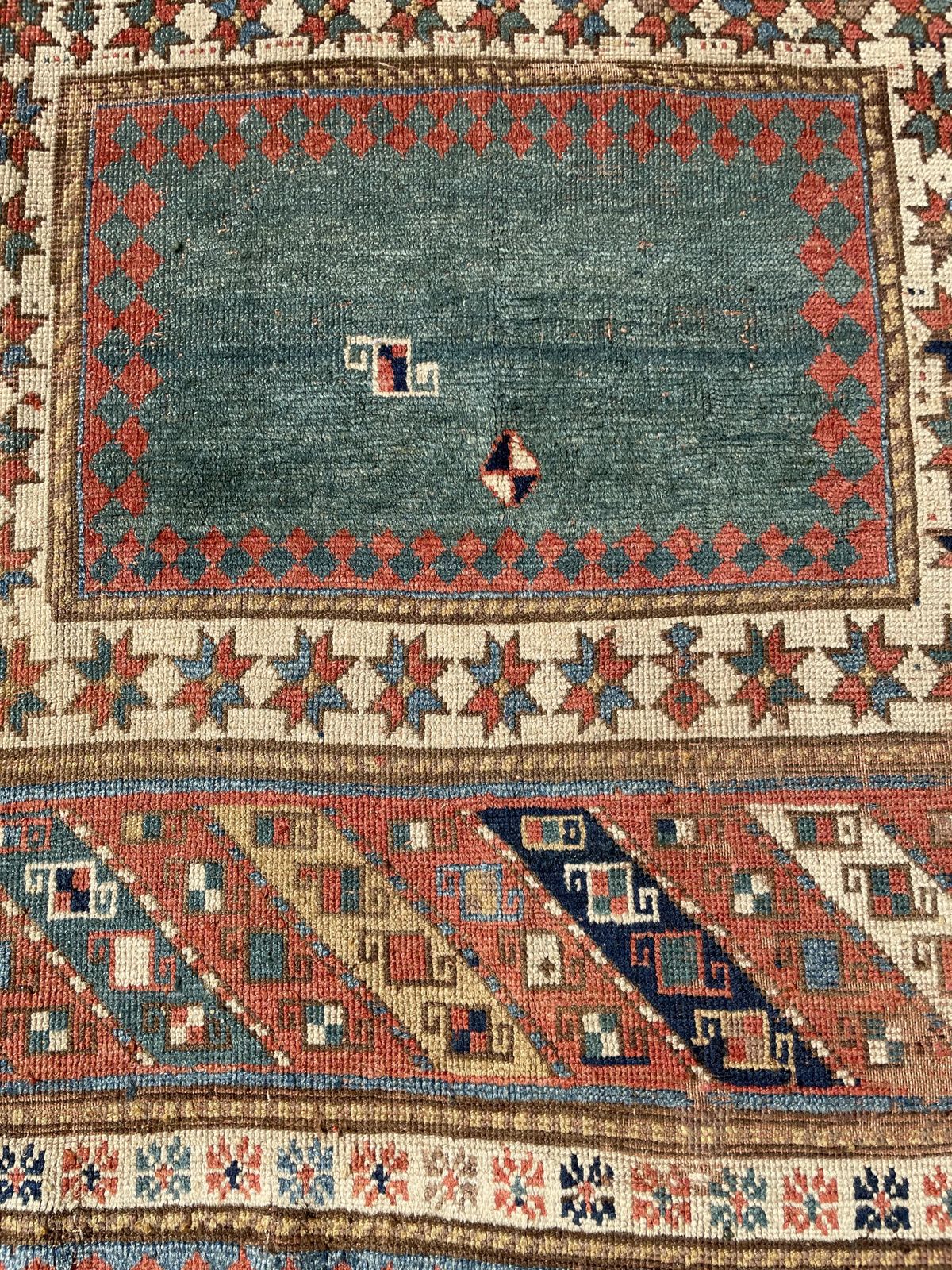 photo buy Antique Caucasian Kazak Bordjalou Rug