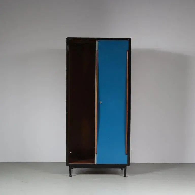 photo vinterior Willy Van Der Meeren Wardrobe For Tubax, Belgium 1950