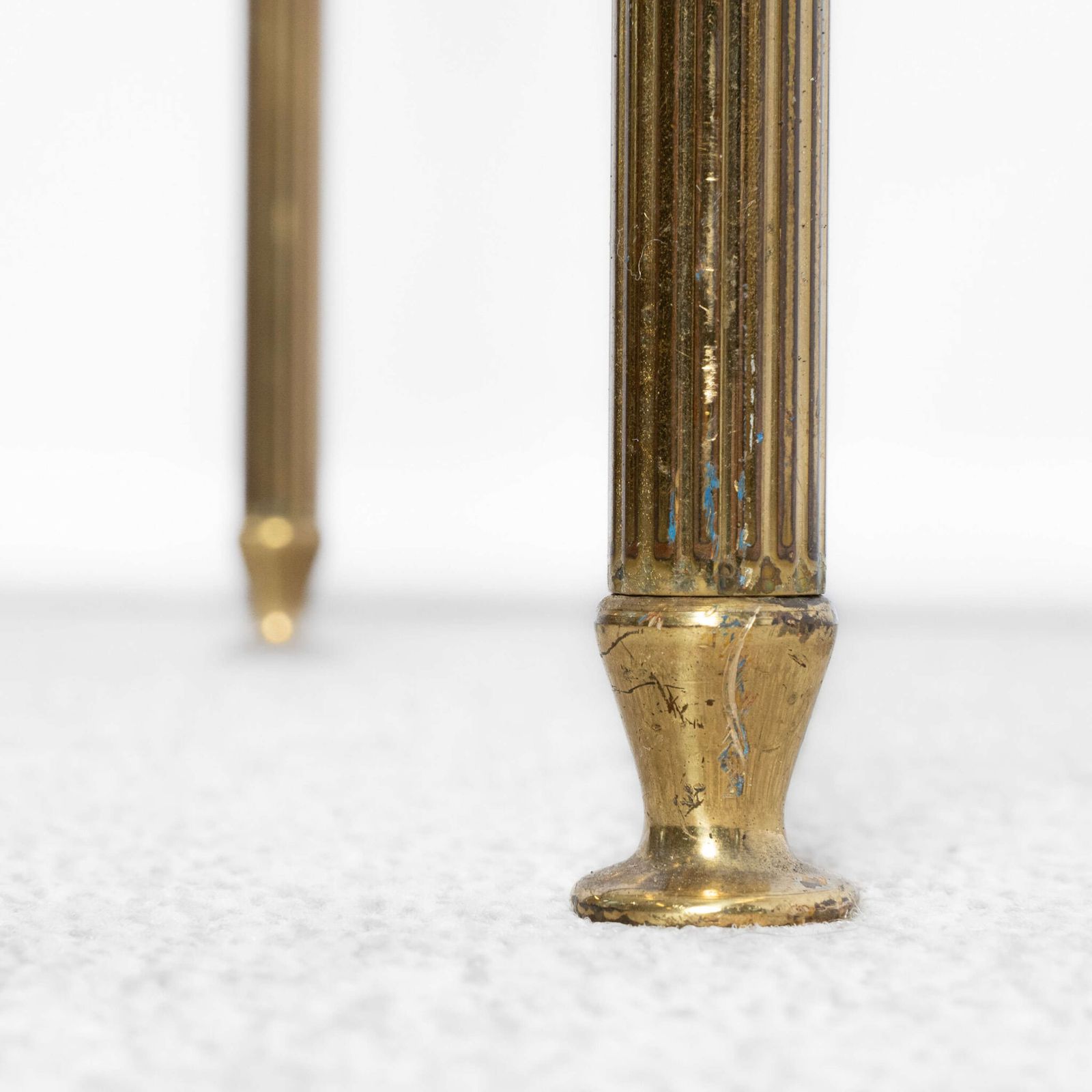 Mid Century French Brass And Glass Coffee Table photo furniture