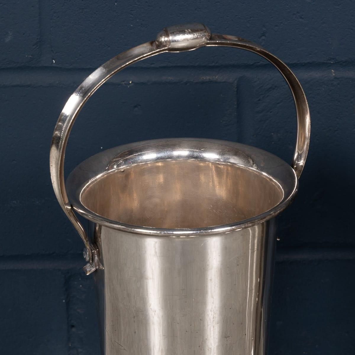 Vintage Tall Silver Plated Wine Coolers, Mid 20th Century, England photo vintage