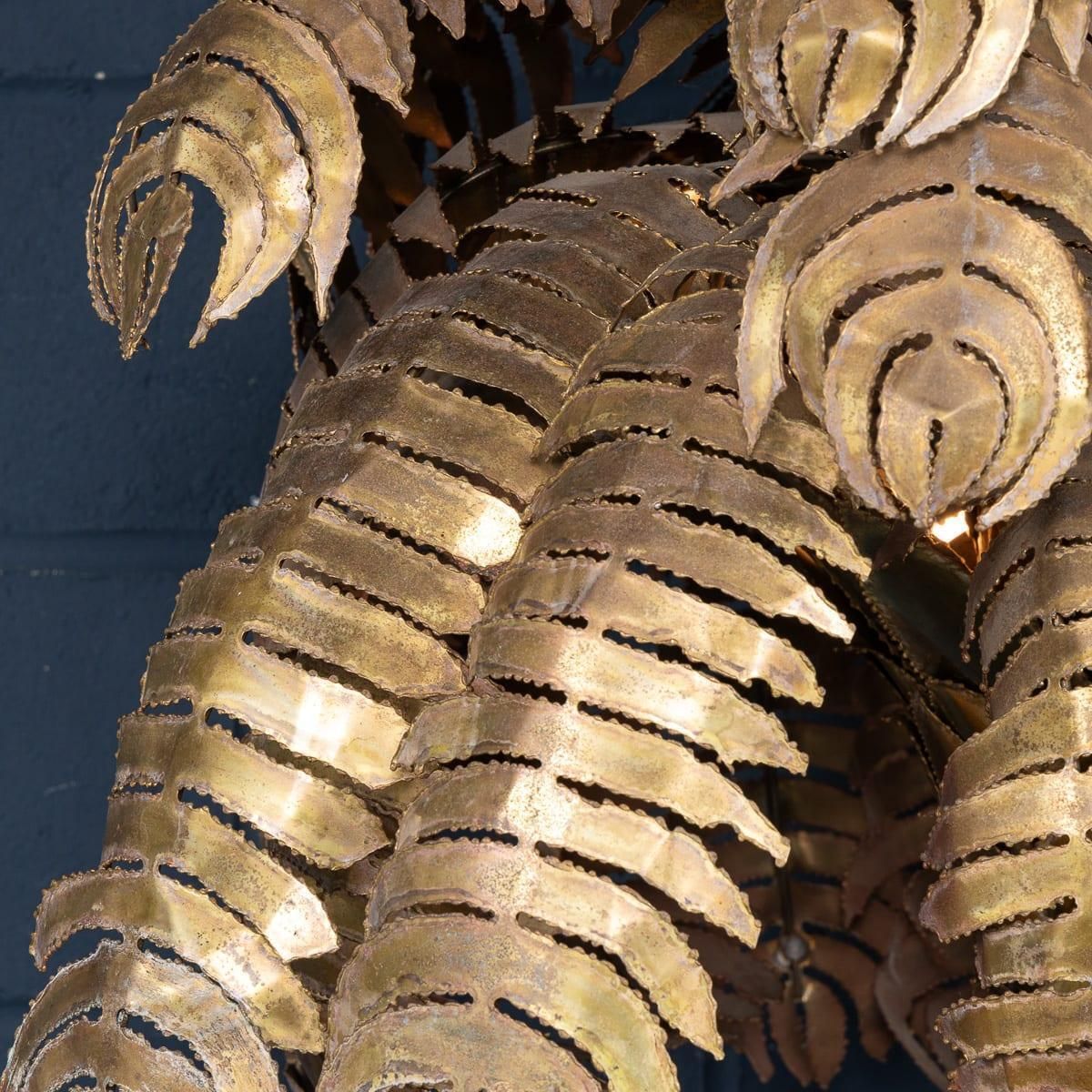 14241.0 20thc French Palm Tree Floor Lamp, Christian Techoueyres For Maison Jansen C1970 photo
