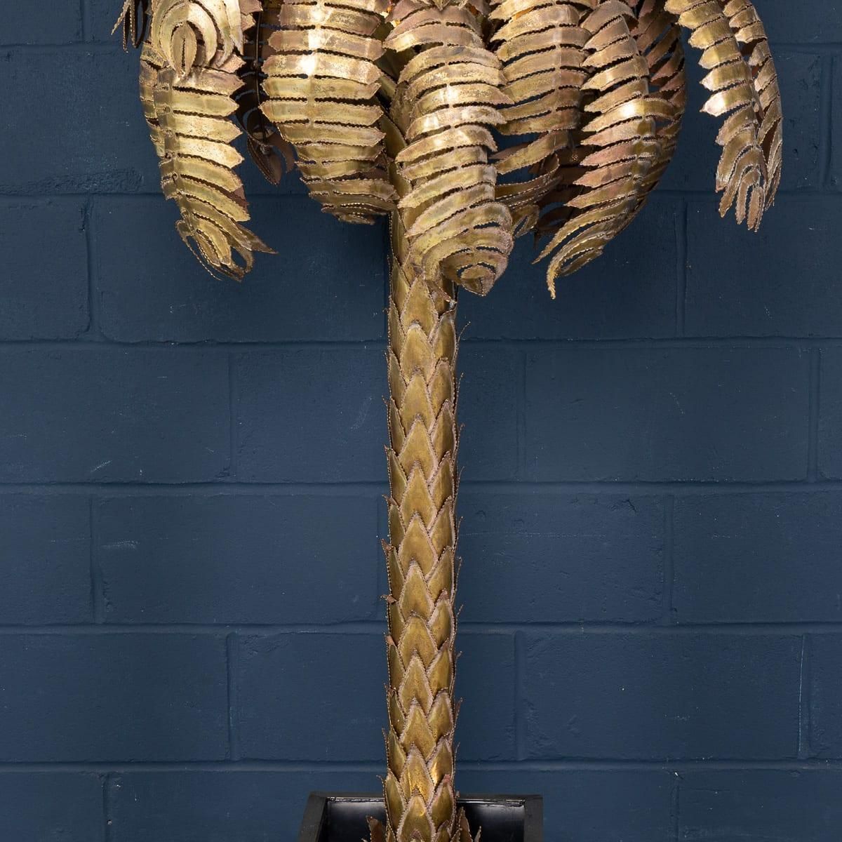 photo vintage 20thc French Palm Tree Floor Lamp, Christian Techoueyres For Maison Jansen C1970