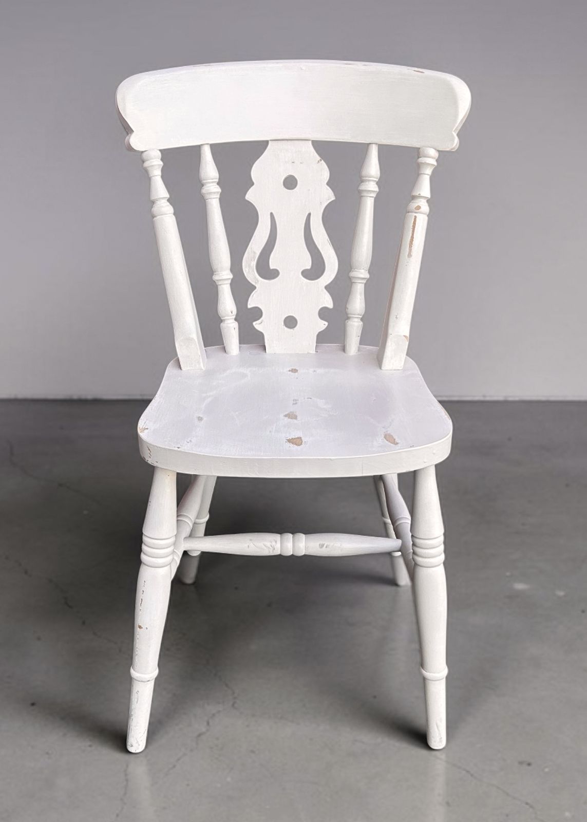 Curated Set Of 6 Painted Windsor Chairs – Vintage Country House Collection photo buy