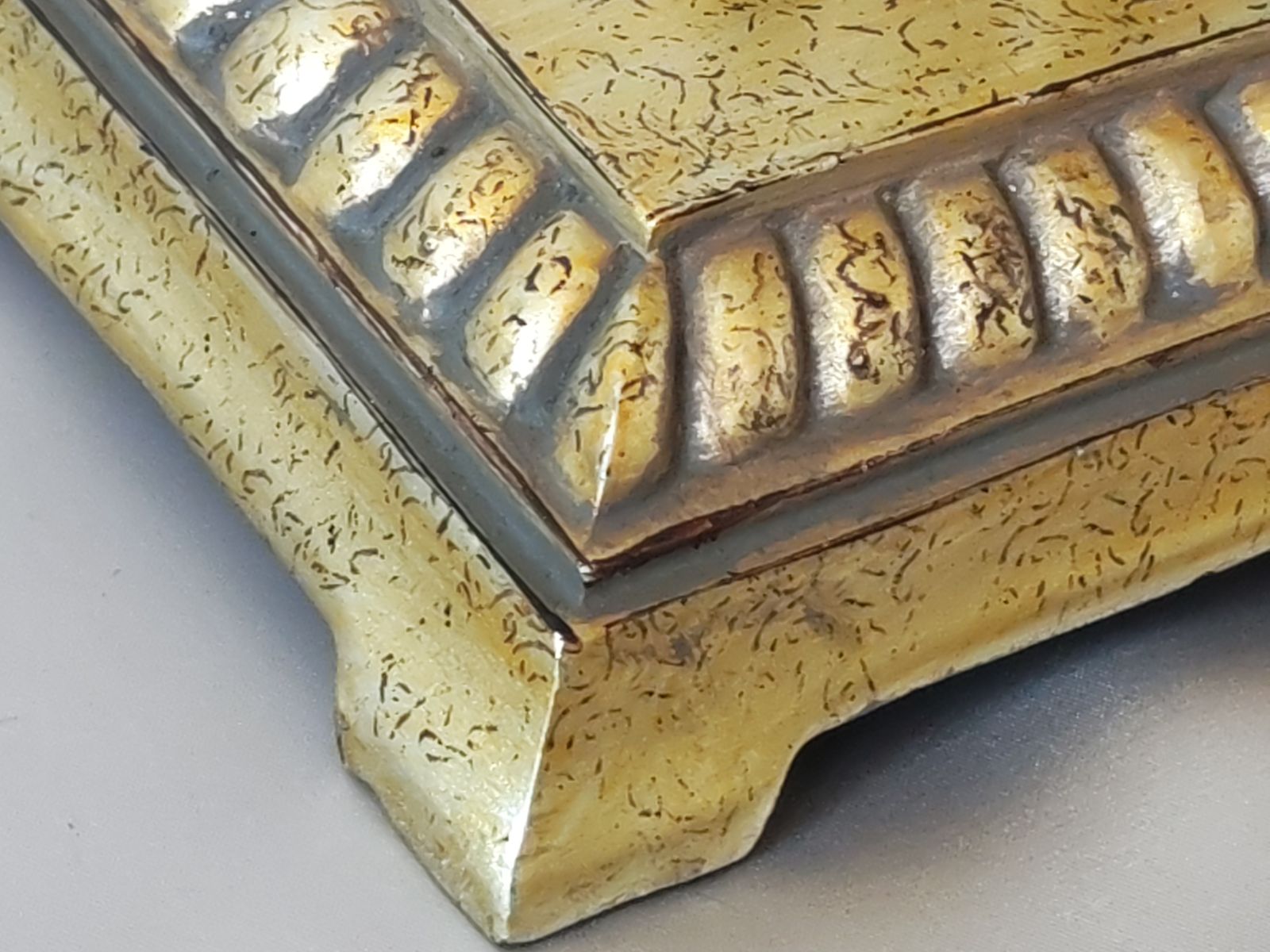 photo buy Pair Of Large 1990s Hollywood Regency Gilt Metal Table Lamps With Floral Silk Shades