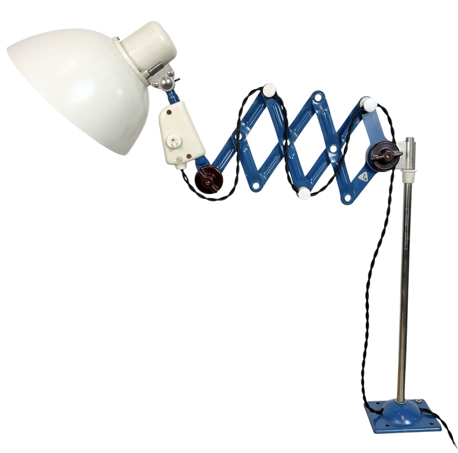 Industrial East German Scissor Lamp From Veb Zweckleuchtenbau Dresden, 1950s