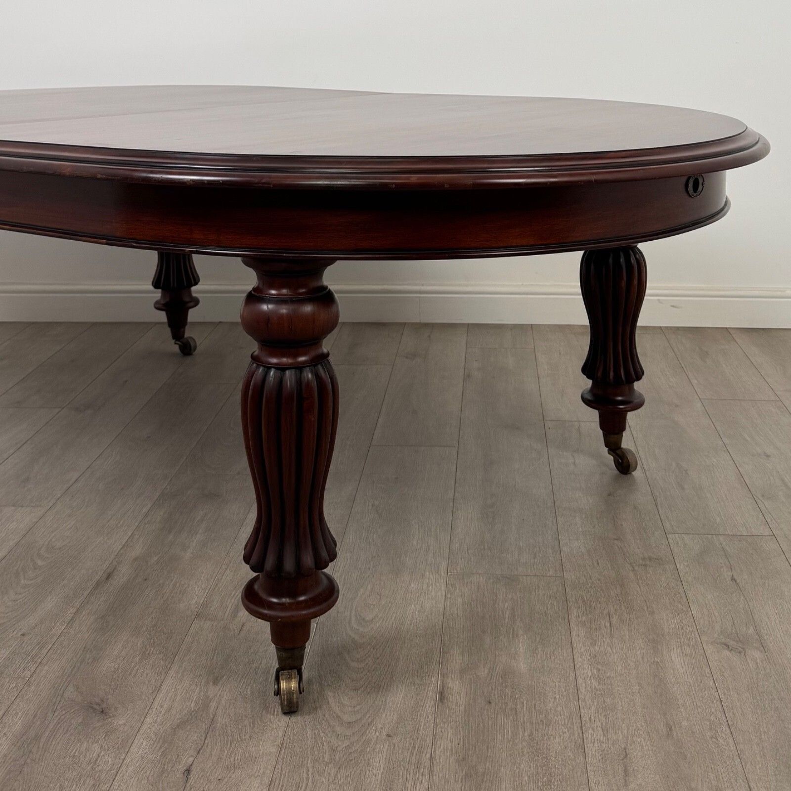 Antique 20th Century Victorian Style Dining Table In Mahogany ( Af 5381 ) photo vintage