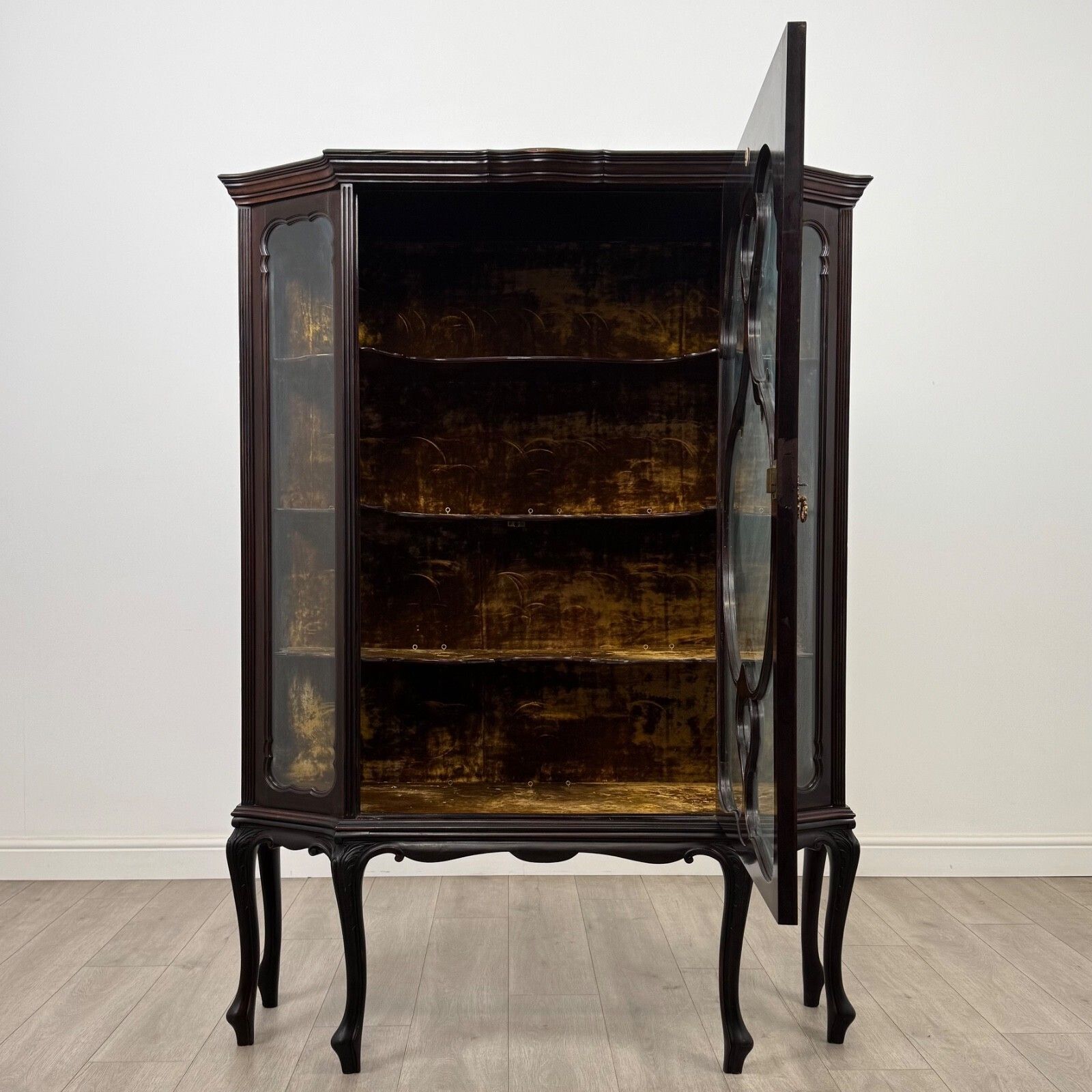 Antique 19th Century Mahogany Display Cabinet By Maple & Co ( Af 5420 ) photo furniture