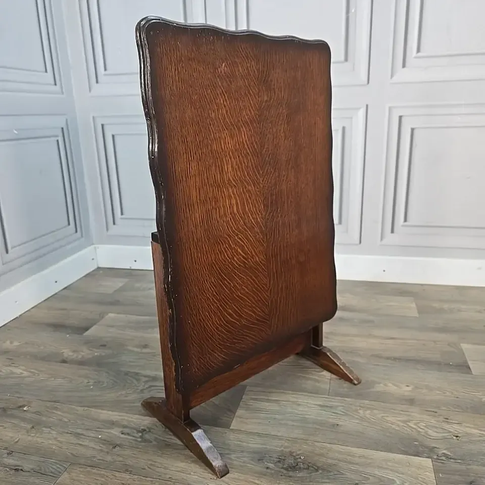 Antique Tilt Top Table  Oak Side Wine Occasional Lamp  Arts And Crafts photo Furniture