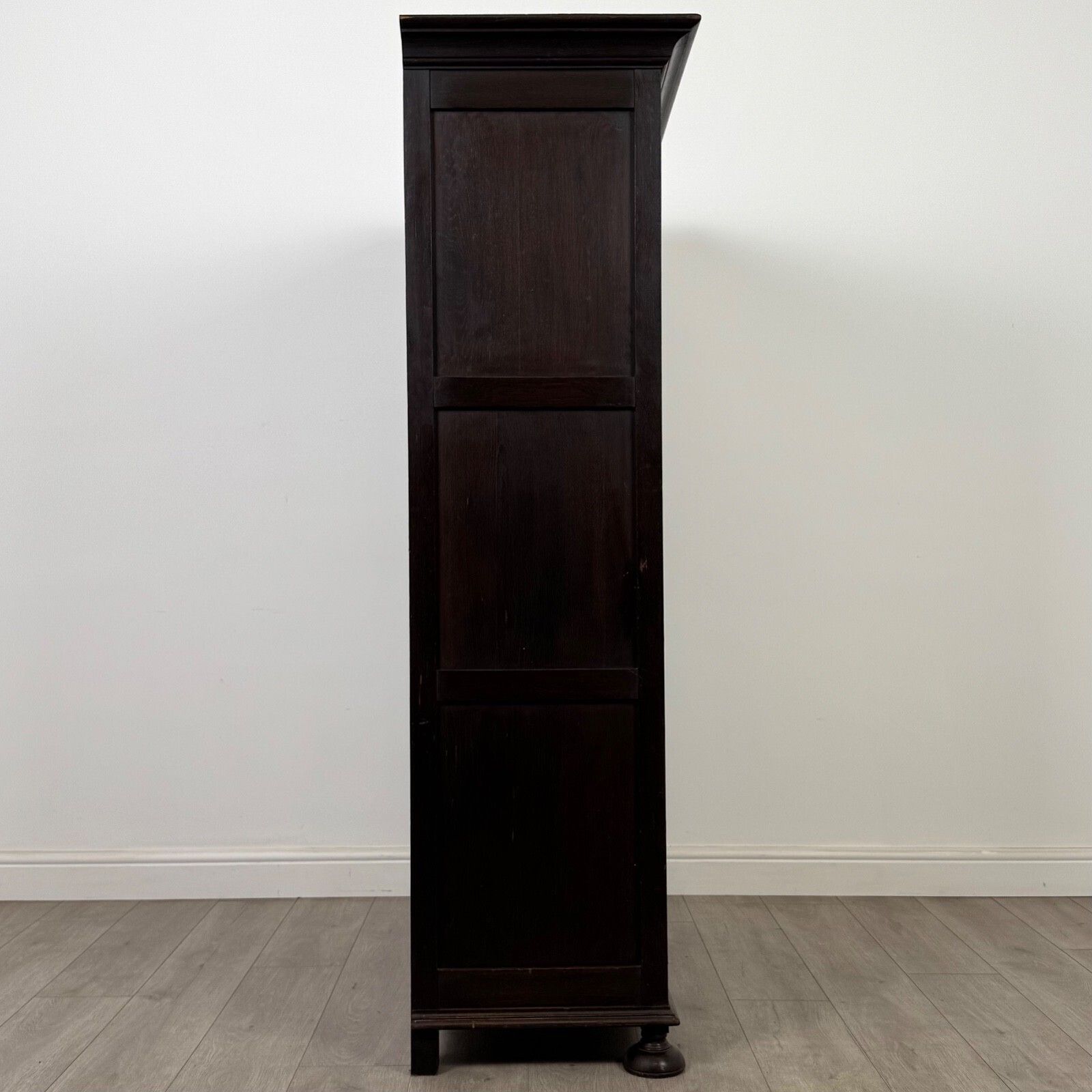 Antique 20th Century Jacobean Style Wardrobe In Oak ( Af 5386 ) photo vintage