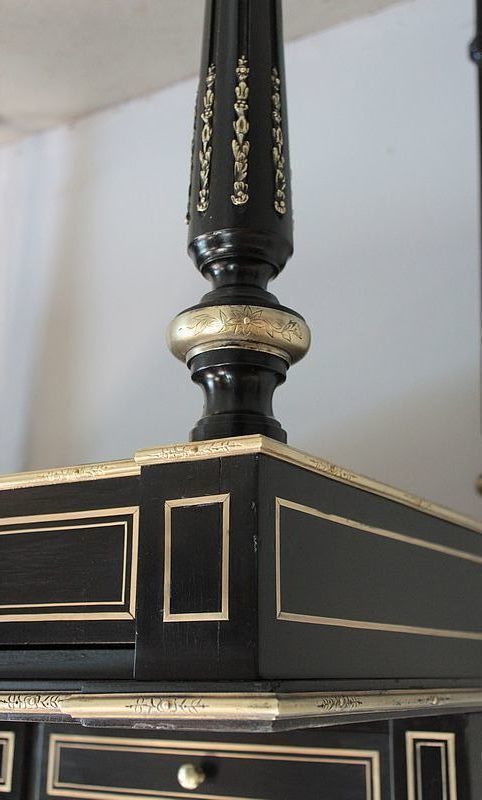 Furniture Office At Gradin Nap. III Blackened Wood 19th photo