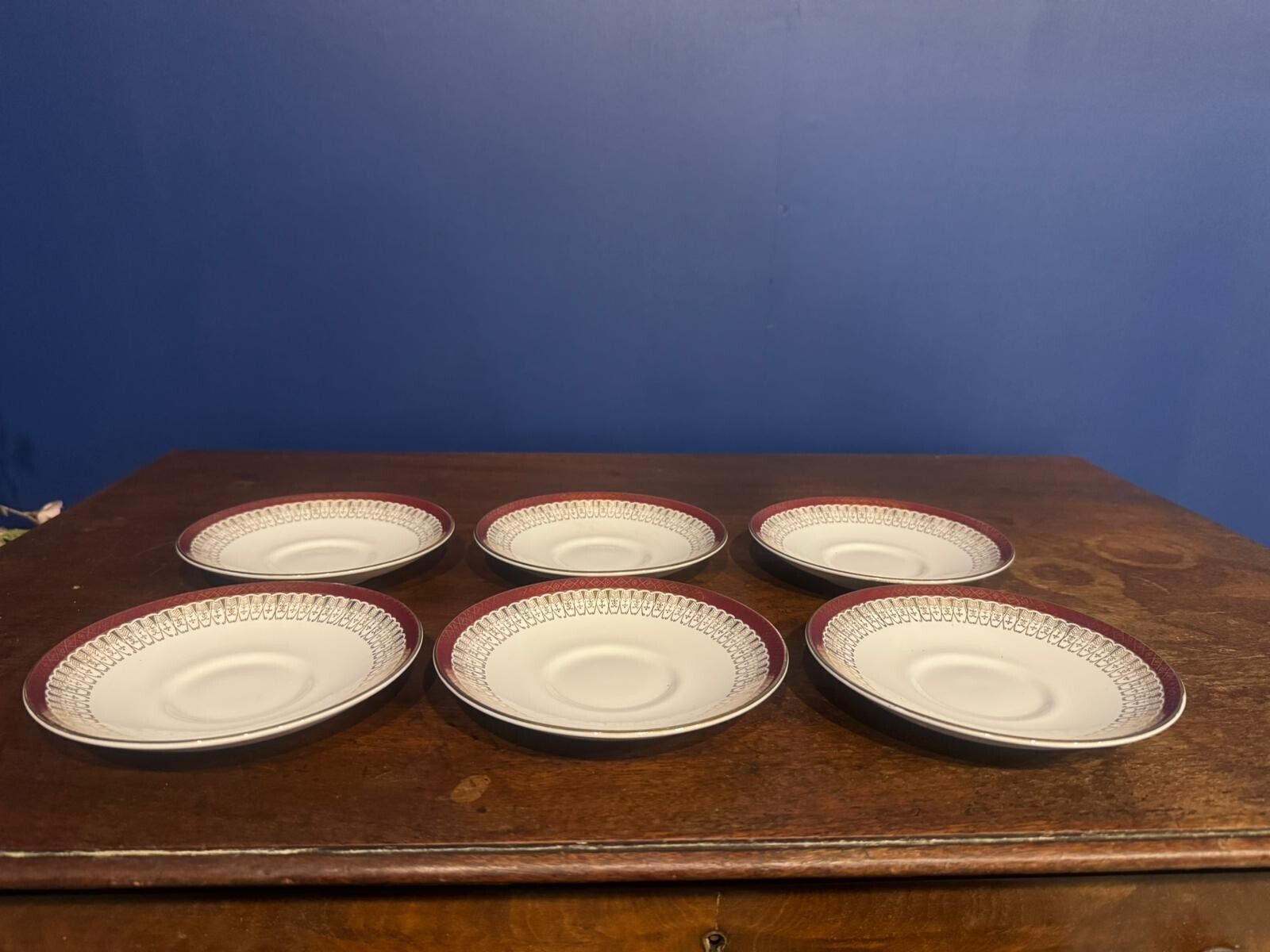 photo for sale Royal Grafton Majestic Red 104 Pieces Fine Bone China Set English Vintage..