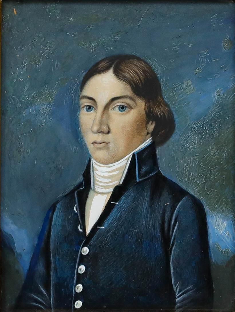 The Franquet Portraits   19th Century Gouache, Joseph Franquet photo for sale
