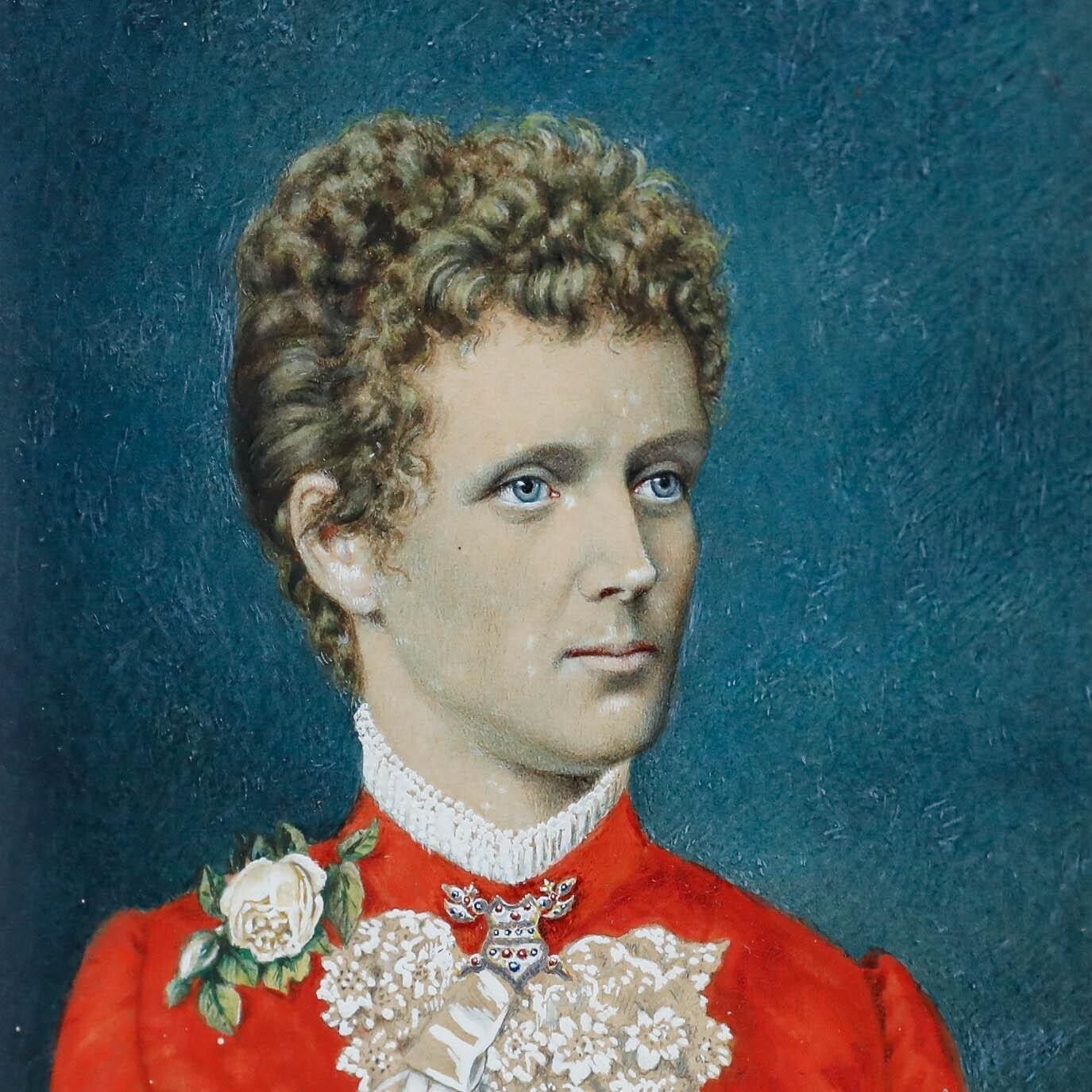 The Franquet Portraits   19th Century Gouache, Portrait Of A Franquet Lady photo 250.0