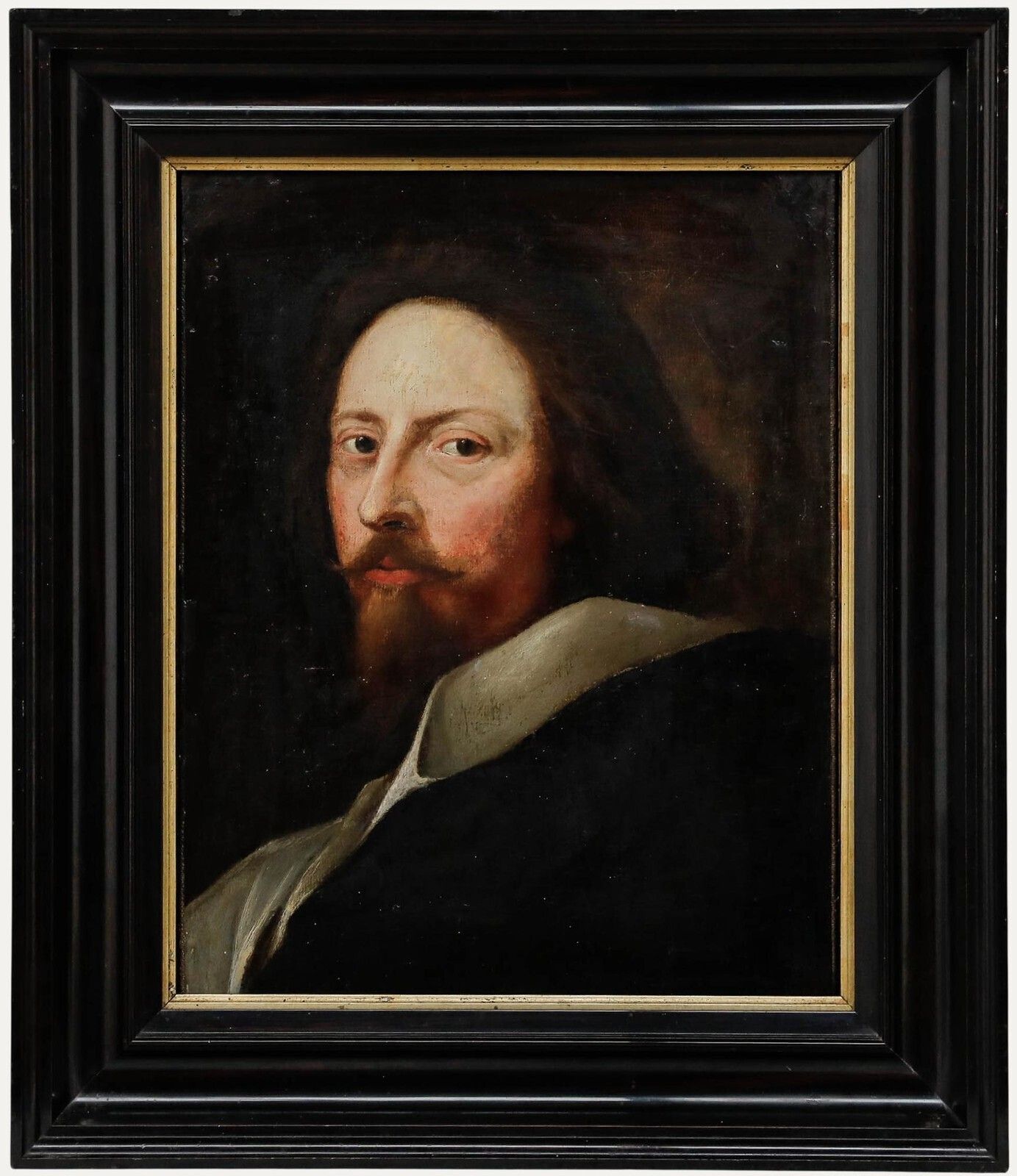 After Anthony Van Dyck   18th Century Oil, Portrait Of Nicholas Lanier