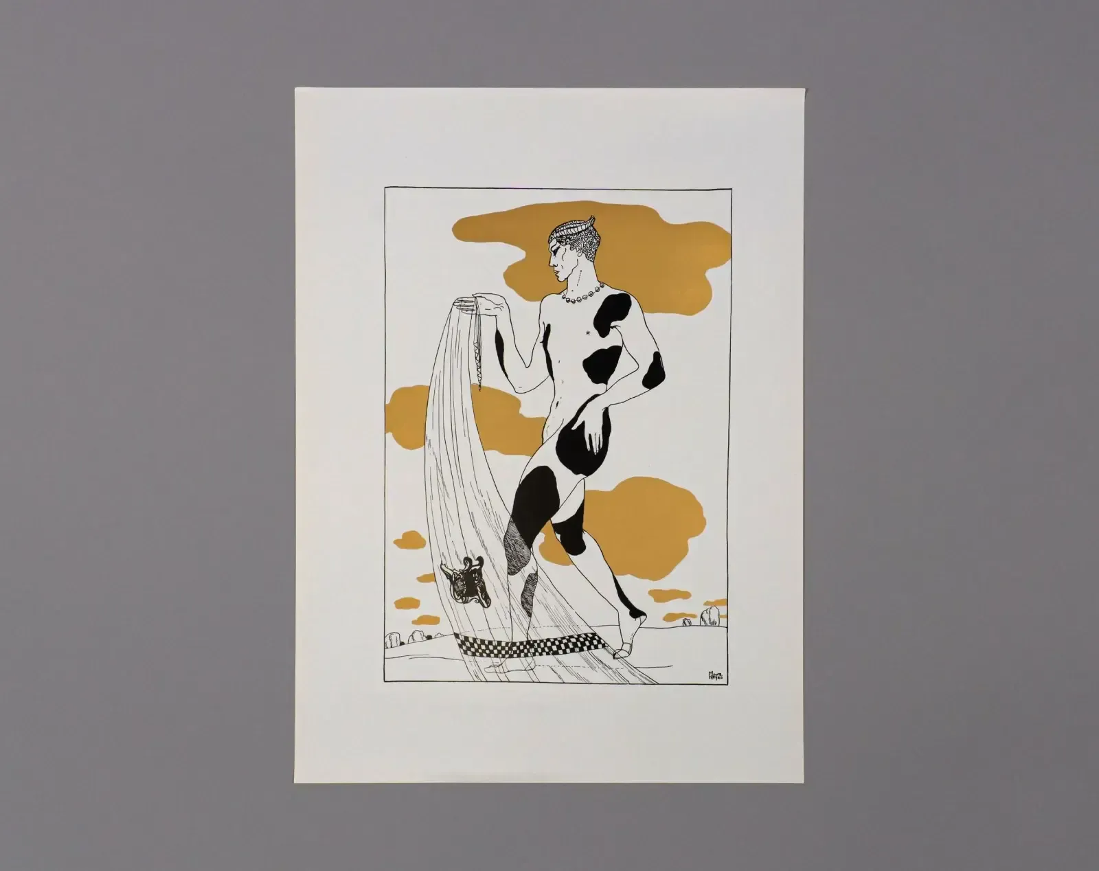 Collection Of 10 Roberto Montenegro Art Nouveau Vaslav Nijinsky Prints photo furniture