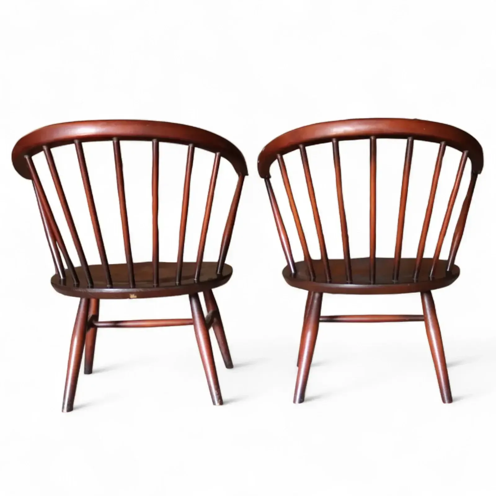 Furniture Vintage Pair Of Ercol 541 Cowhorn Low Fireside Lounge Chairs / Armchairs photo