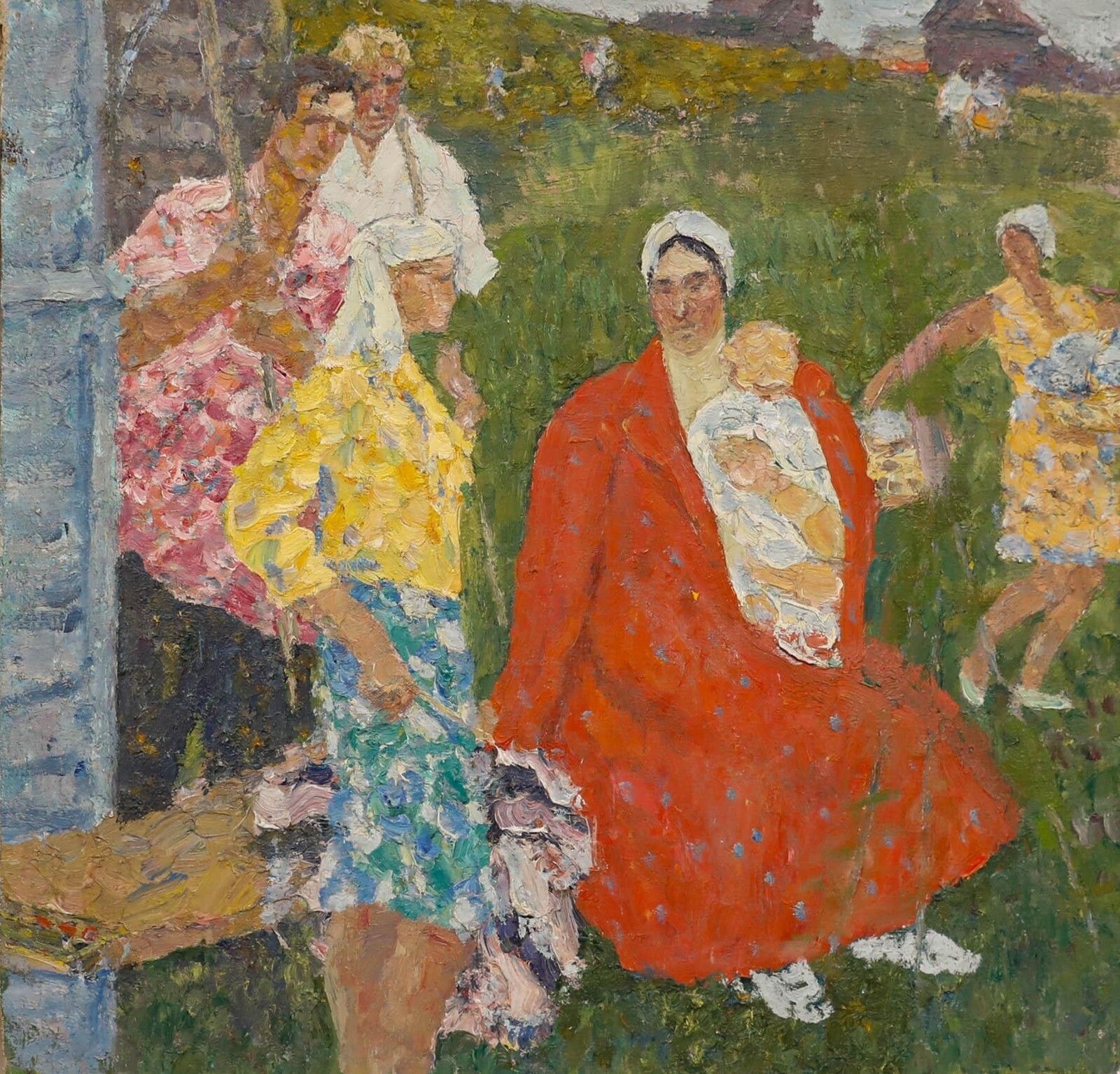 Mid 20th Century Oil   Summer In Ukraine photo furniture