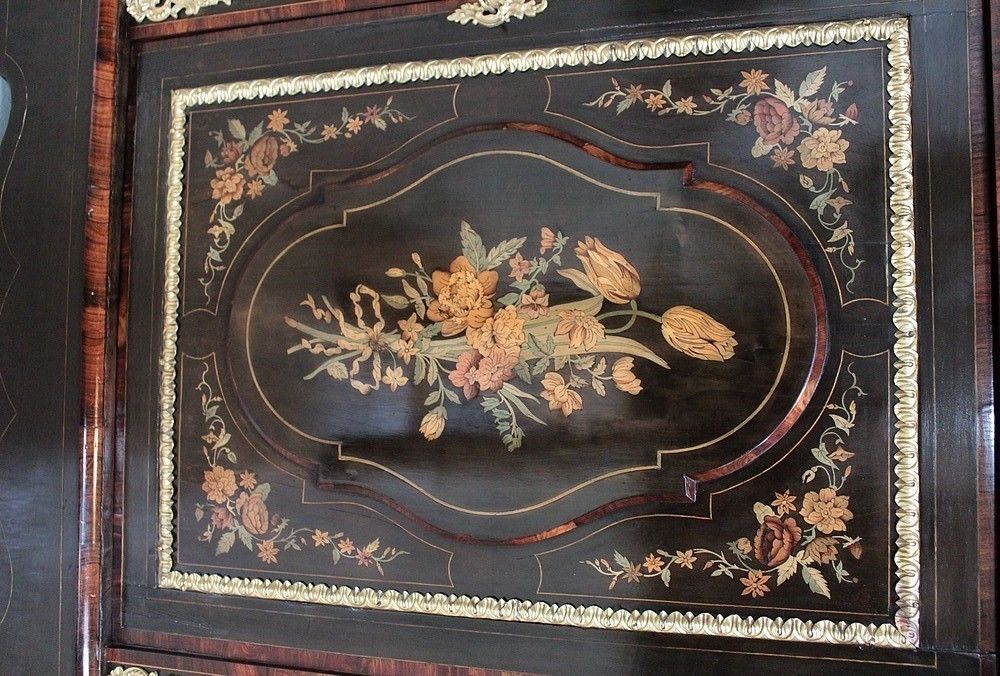 9479.09 Pair Of Furniture Napoleon III Inlaid 19th photo