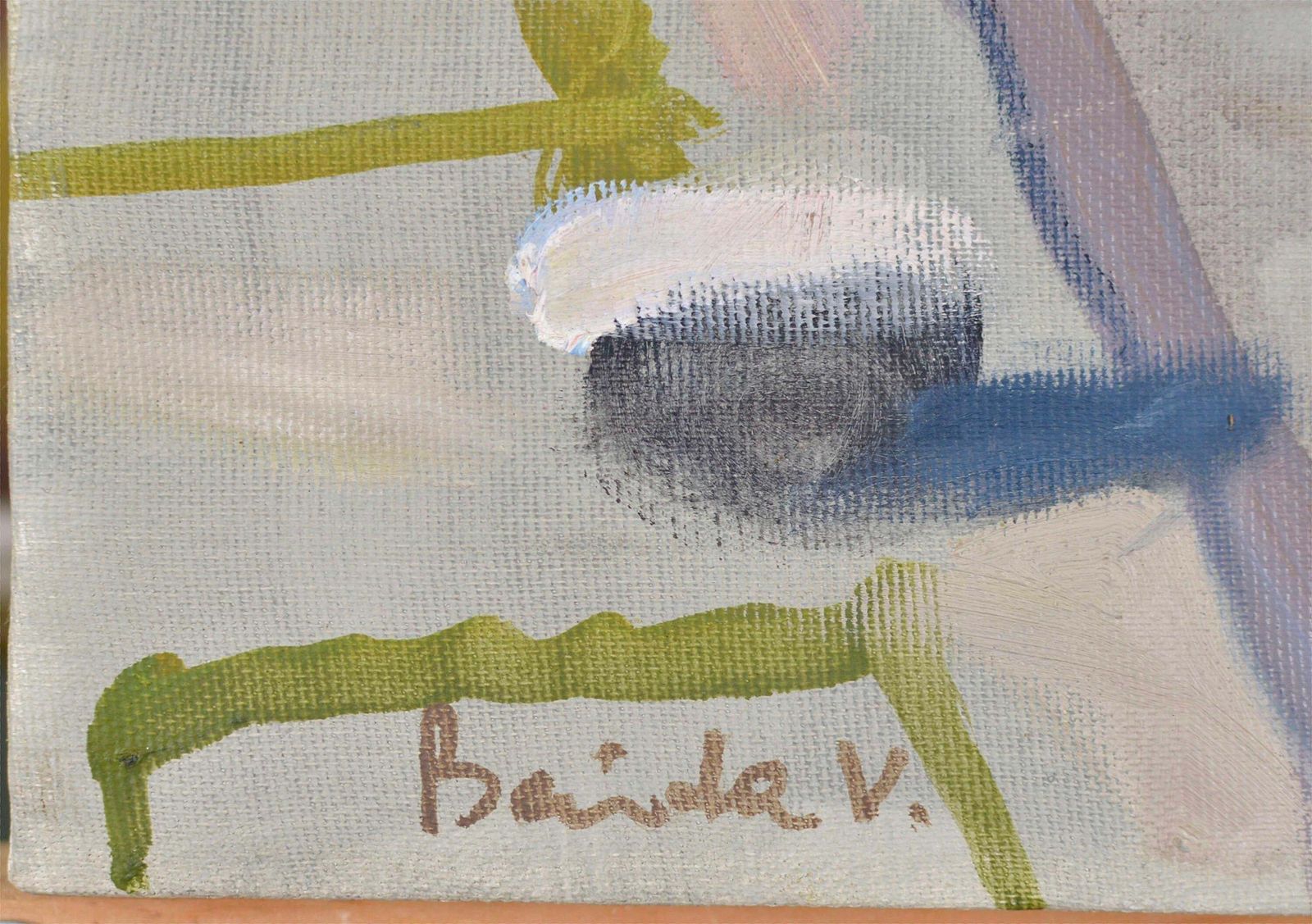 Valery Bayda Port. Painting By Valery Bayda. Oil On Canvas. 55x65 Cm. Signed photo Art