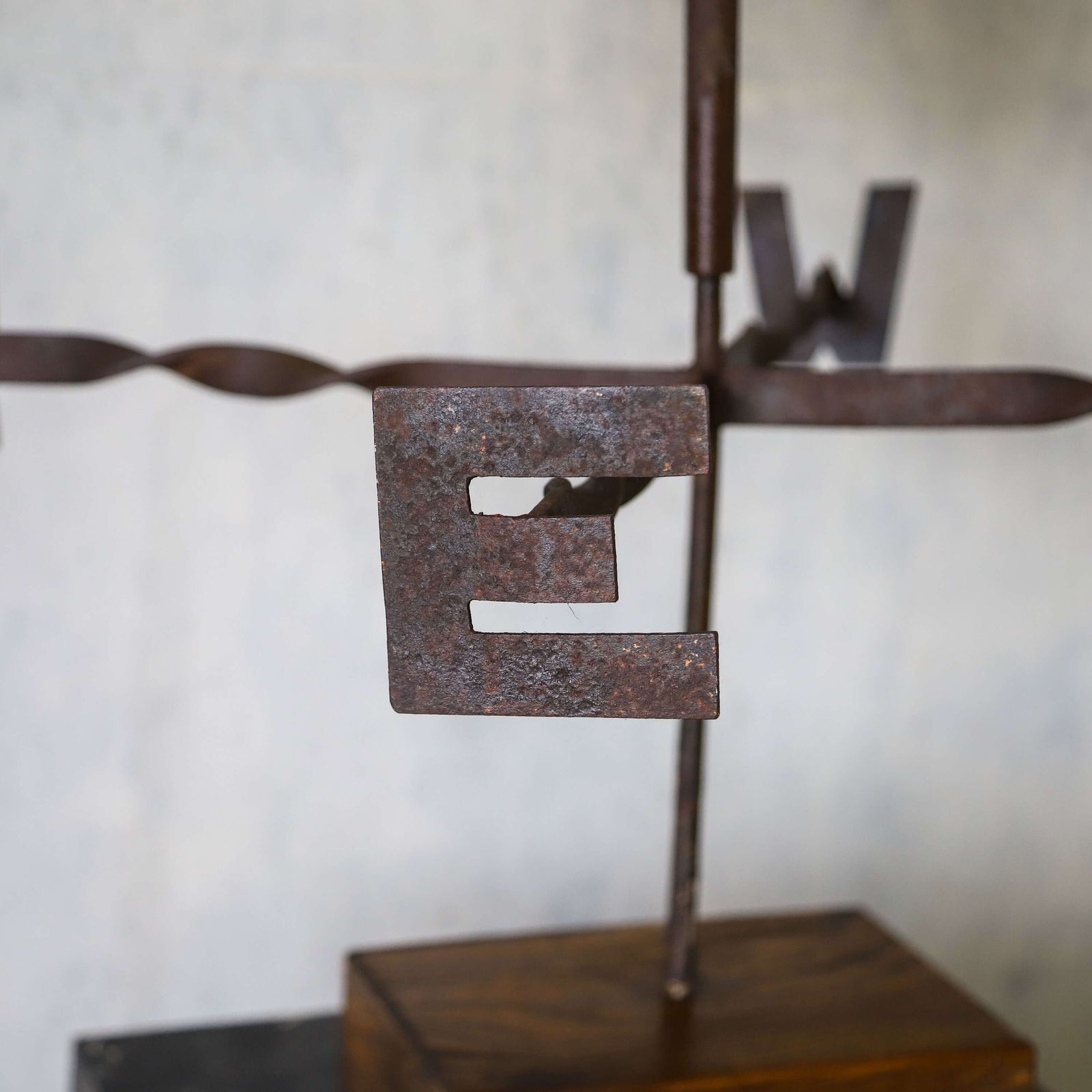 Tibetan Terrier Weather Vane, English Folk Art Metalwork, Circa 1970 photo vinterior