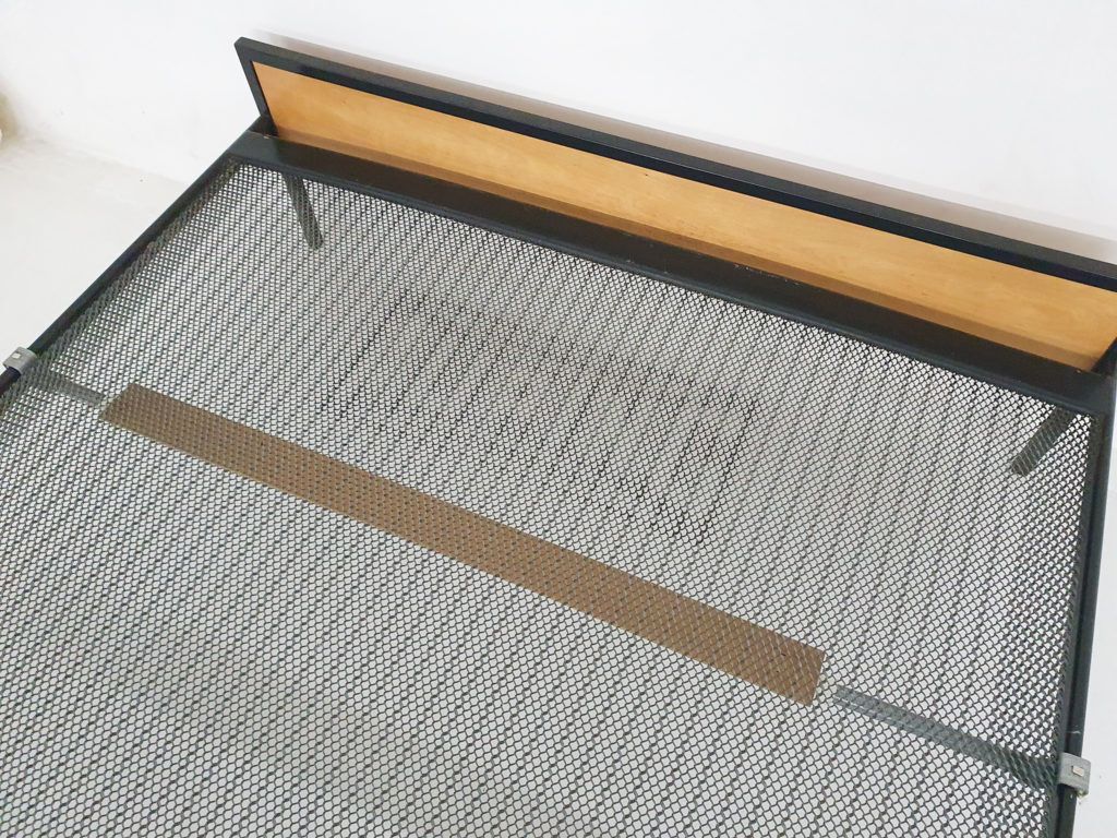Birch And Metal Bed By Cees Braakman For Pastoe  Japanese Series Model Vb12 The Netherlands 1959 photo for sale