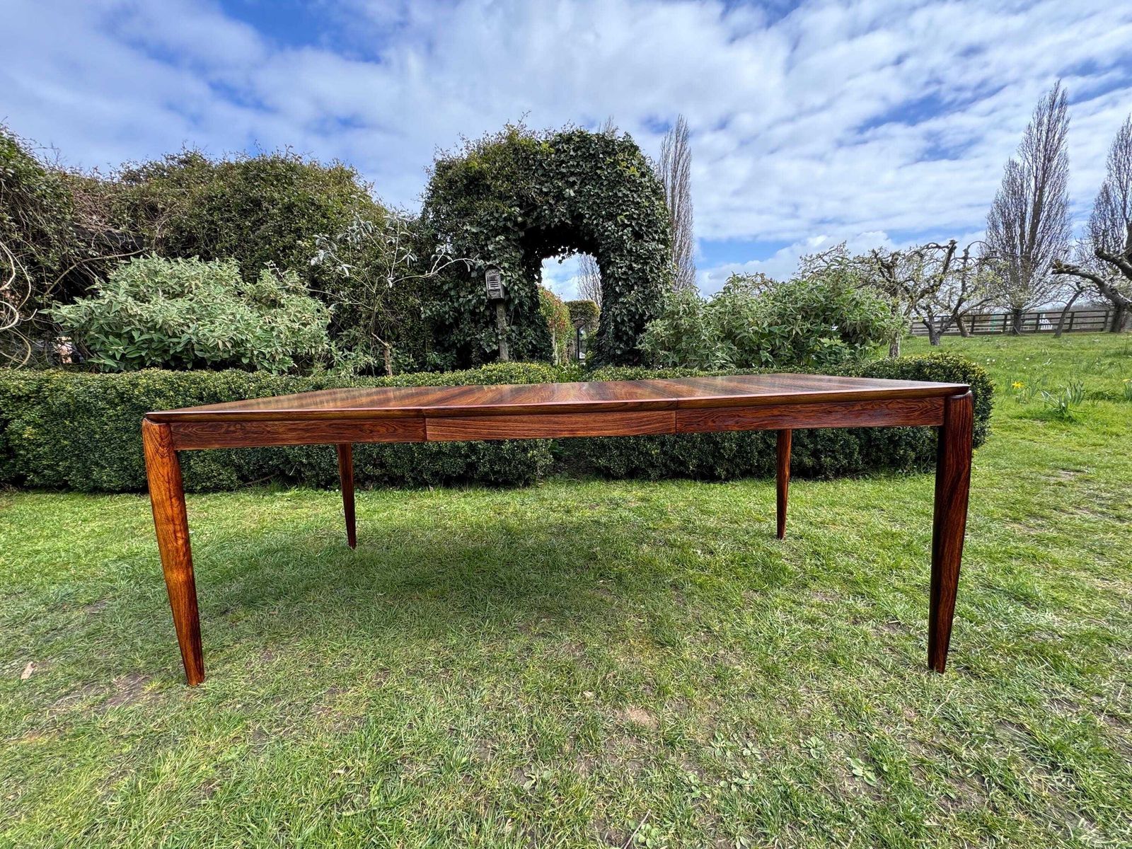 Mid Century Modern Danish Rosewood Dining Table By H. W. Klein For Bramin, 1960s   Pending A10 Certificate photo vinterior