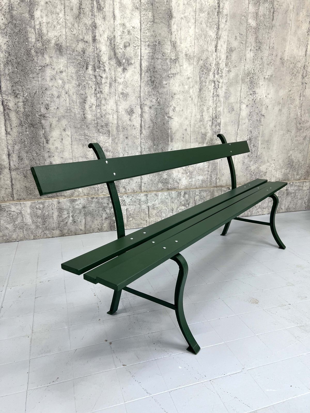 201cm Forest Green Garden Bench photo furniture