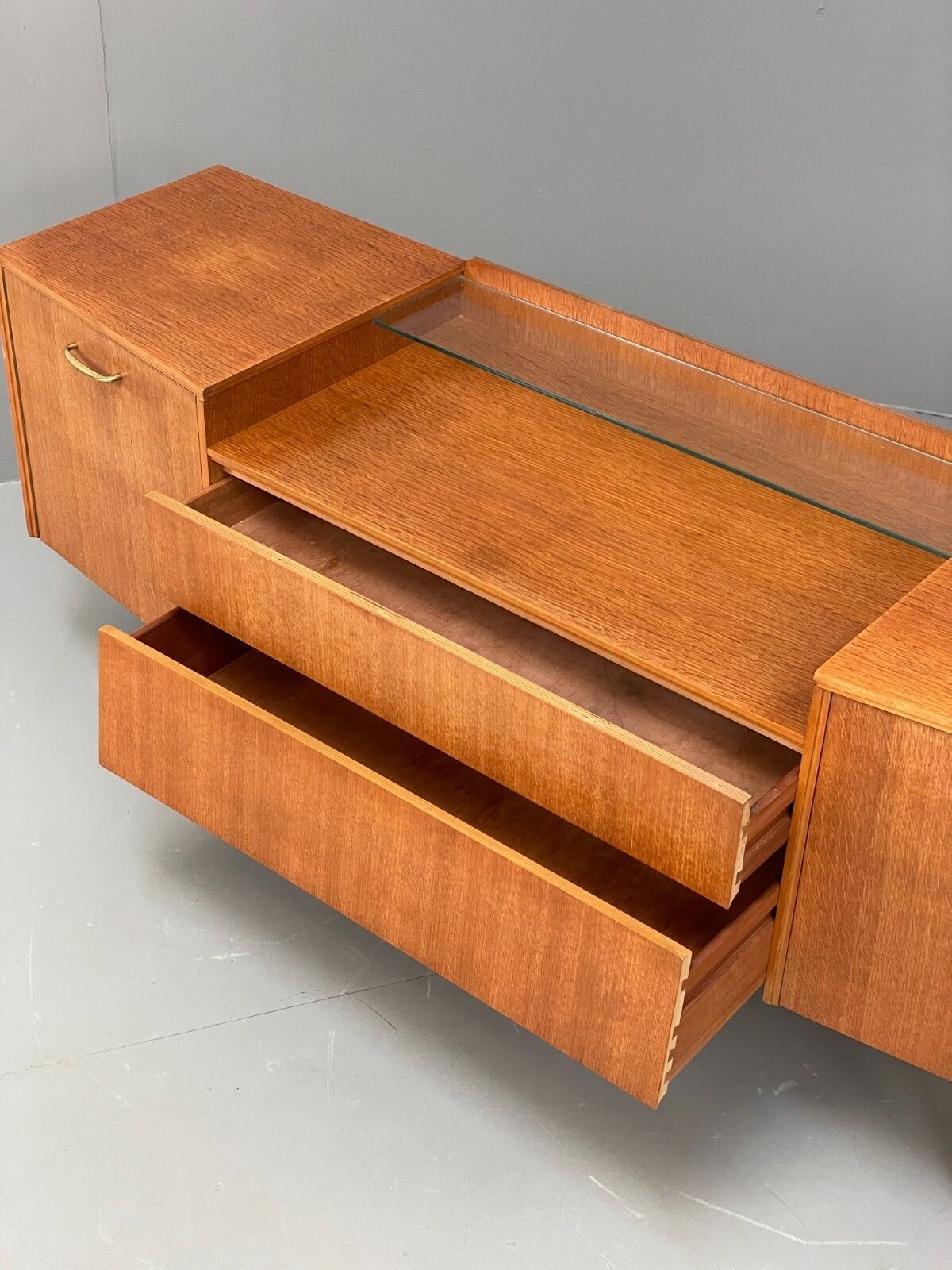 Vintage 1950s Oak Dresser Avalon Midcentury Drawers Cabinet Eb11793 Mwoo photo buy