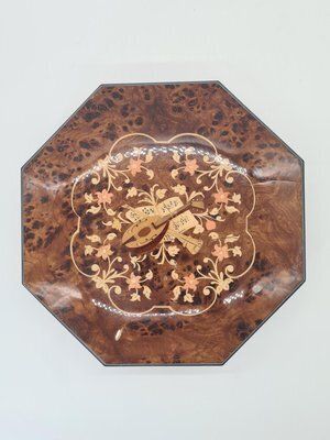 Large Music Box In Marquetry And Burl Veneer, Italy, 1960s 1970s photo furniture
