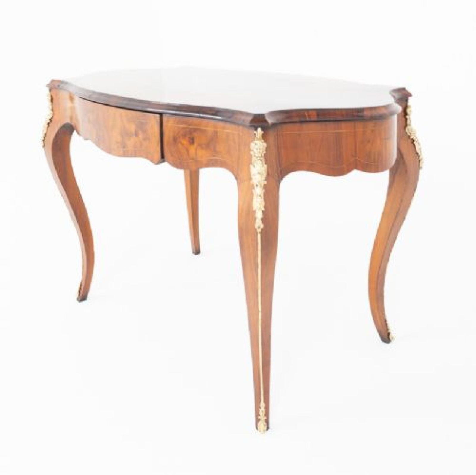 Louis XV Revival Centre Table Marquetry Inlay 1860 photo furniture