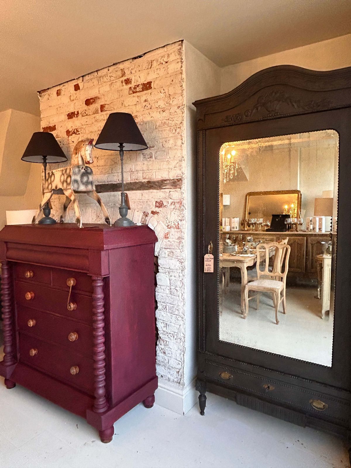Victorian Painted Large Chest Of Drawers photo for sale