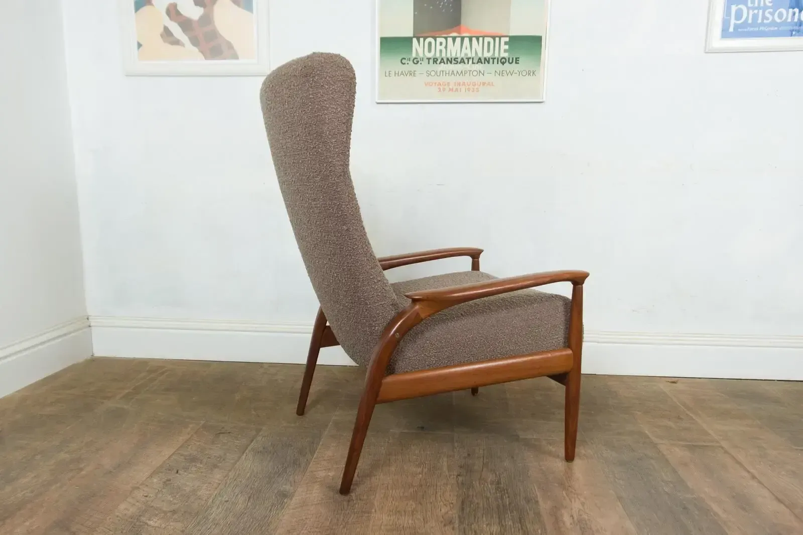Vintage Retro Mid Century Afromosia Arm Chair By Greaves And Thomas photo vintage