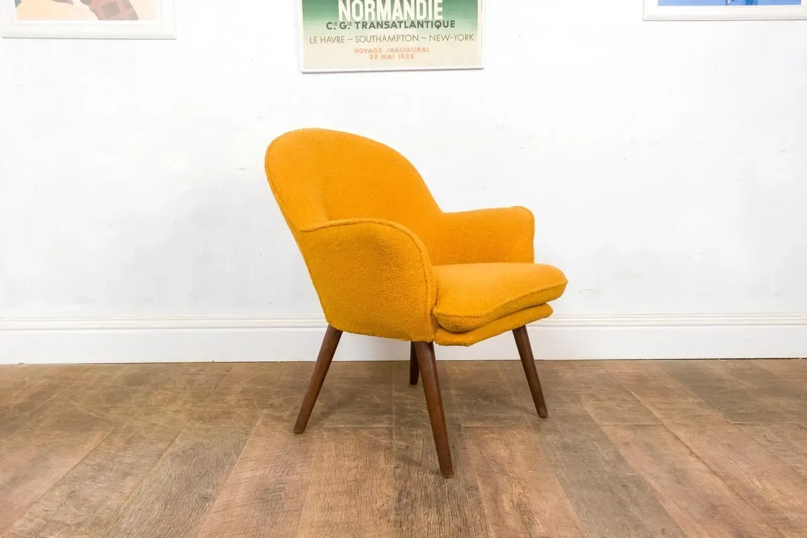 Vintage Retro Mid Century Occasional Chair By Toothill   Newly Upholstered photo furniture