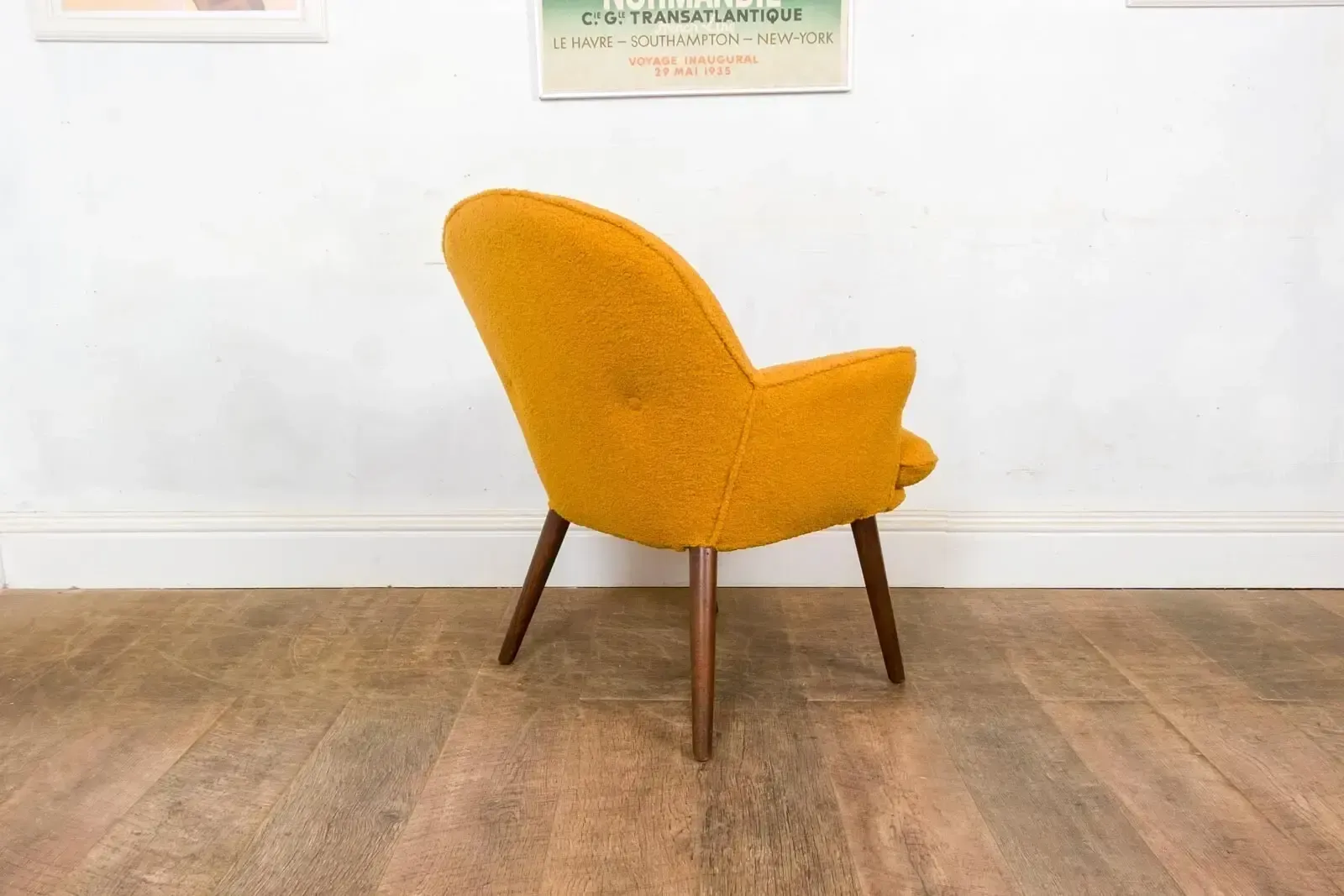 Vintage Retro Mid Century Occasional Chair By Toothill   Newly Upholstered photo vintage