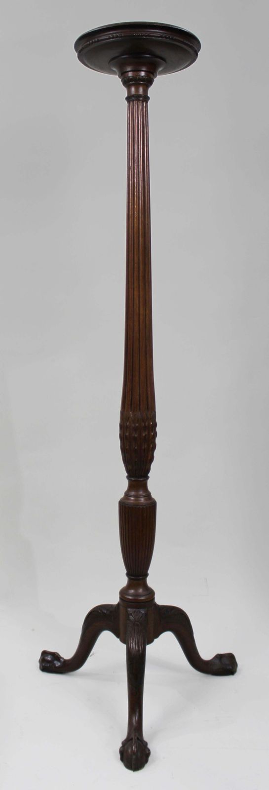 Antique Georgian Revival Mahogany Torchère Pedestal Stand photo for sale