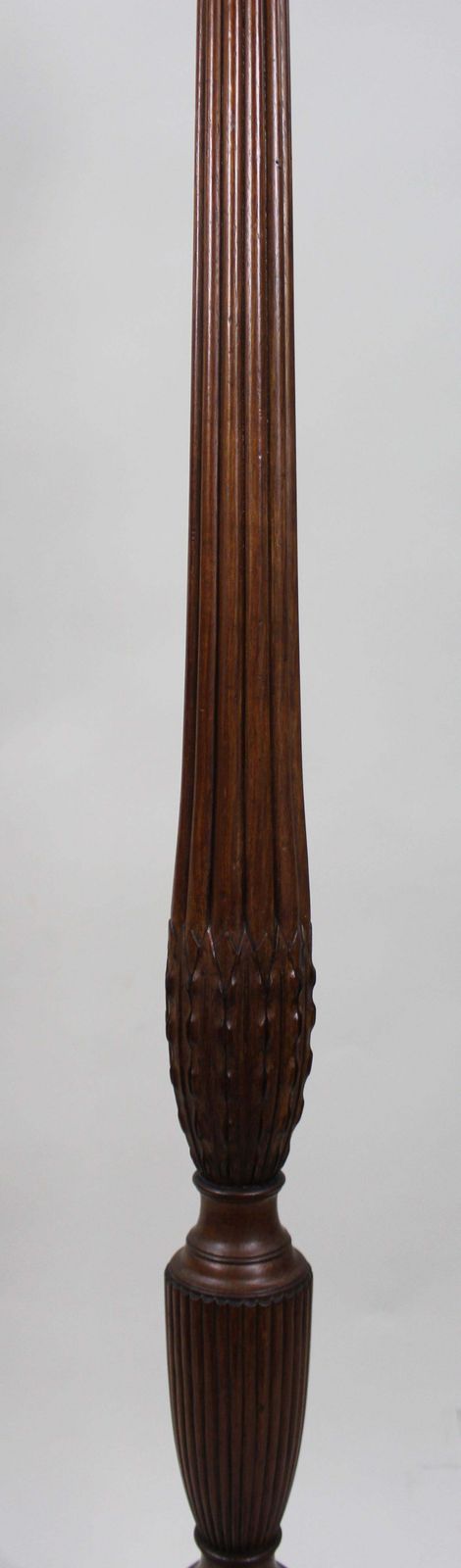 Antique Georgian Revival Mahogany Torchère Pedestal Stand photo vintage