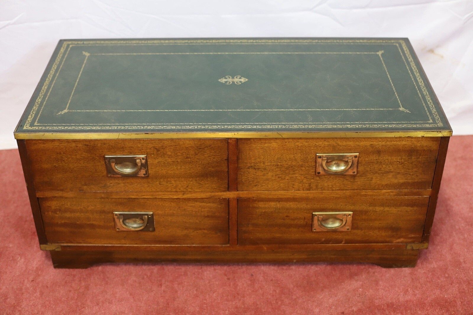 Reprodux Bevan Funnell Lovely Military Campaign Style Chest Of Four Drawers