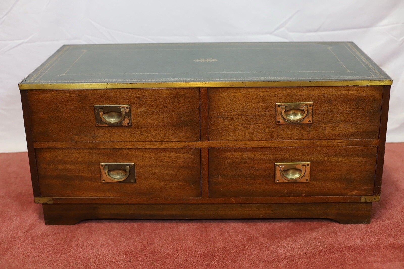 Reprodux Bevan Funnell Lovely Military Campaign Style Chest Of Four Drawers photo furniture