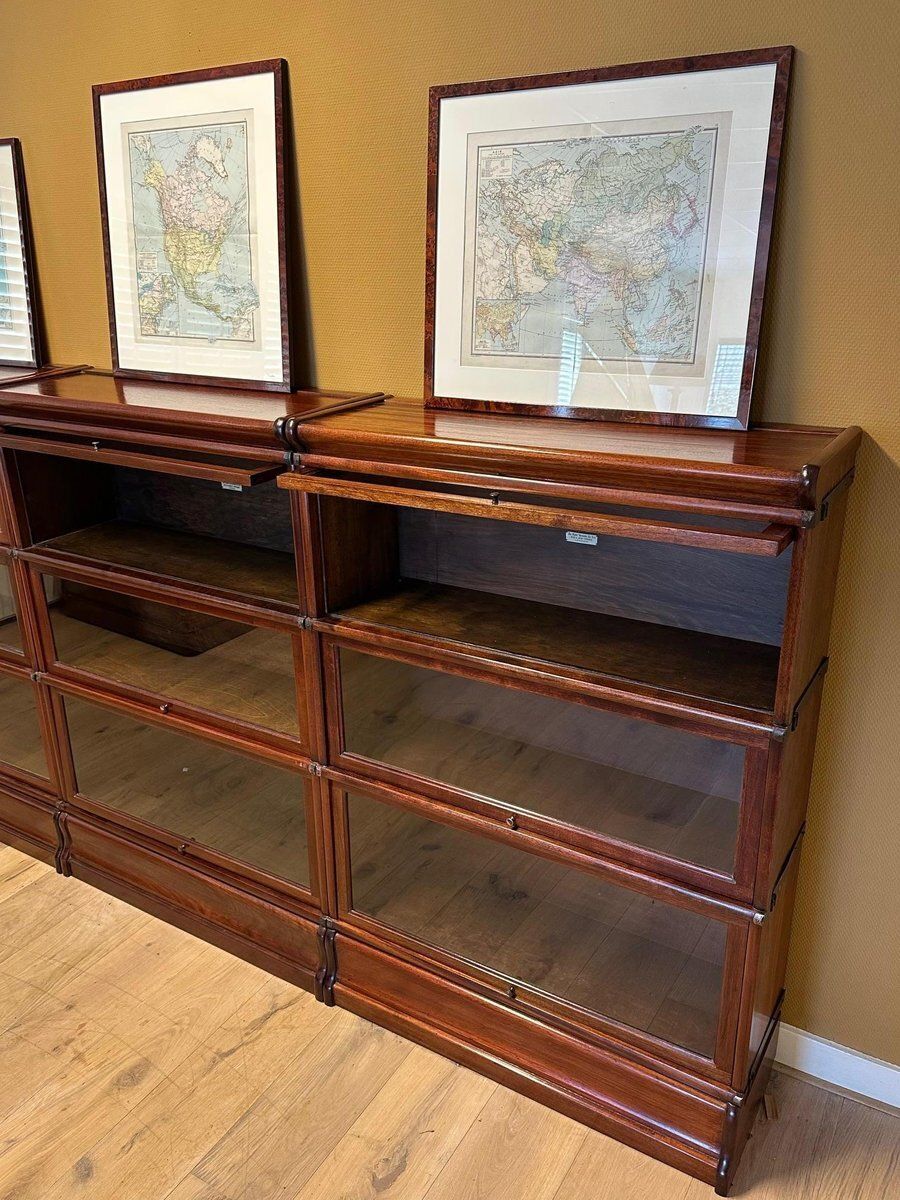Modular Bookcase From Globe Wernicke, 1890s, Set Of 9 photo vinterior